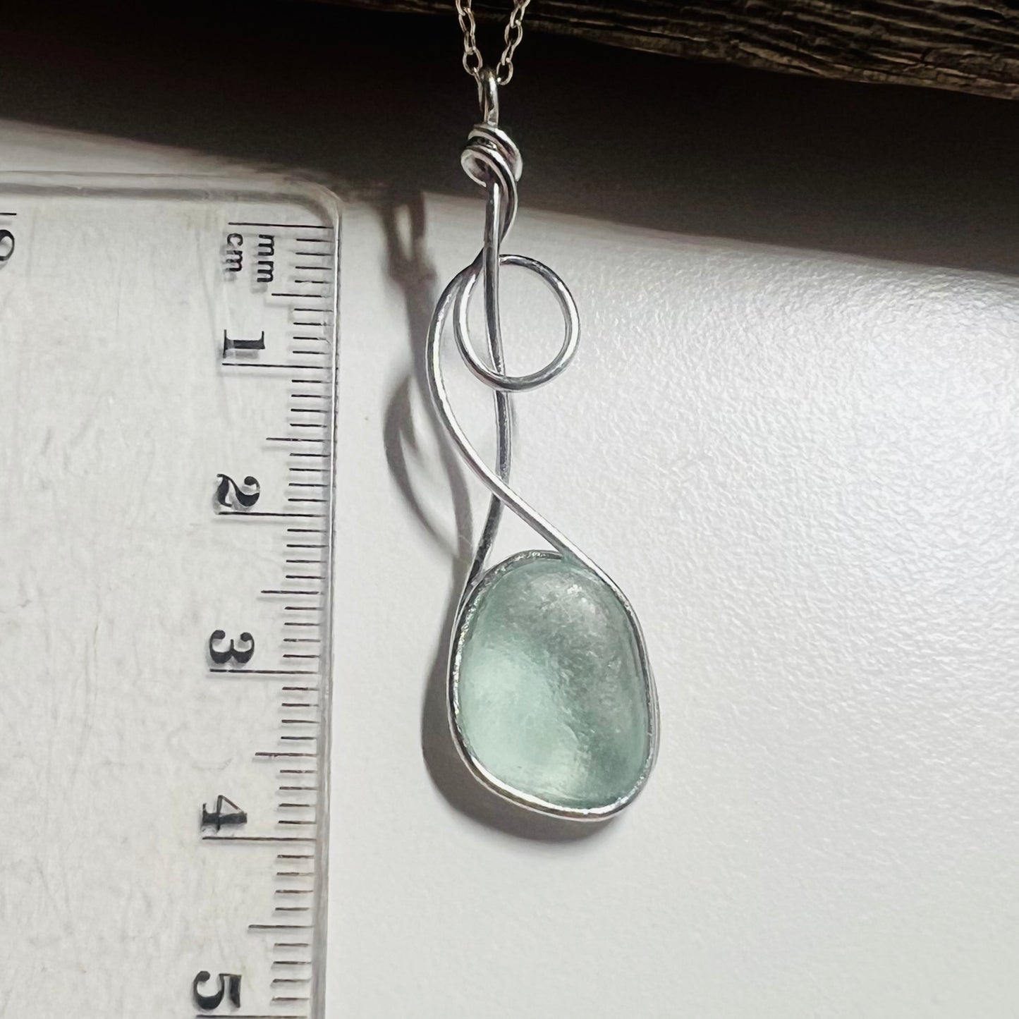 Swirly Seaham Sea Glass Pendant
