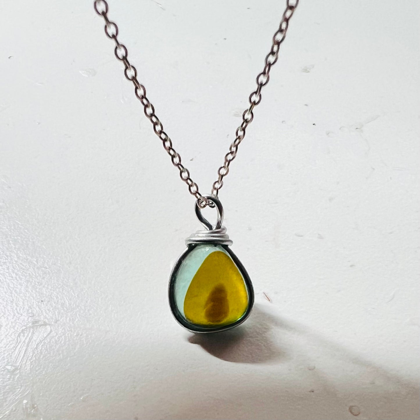 Rare Shades Seaham Sea Glass Multi Pendant