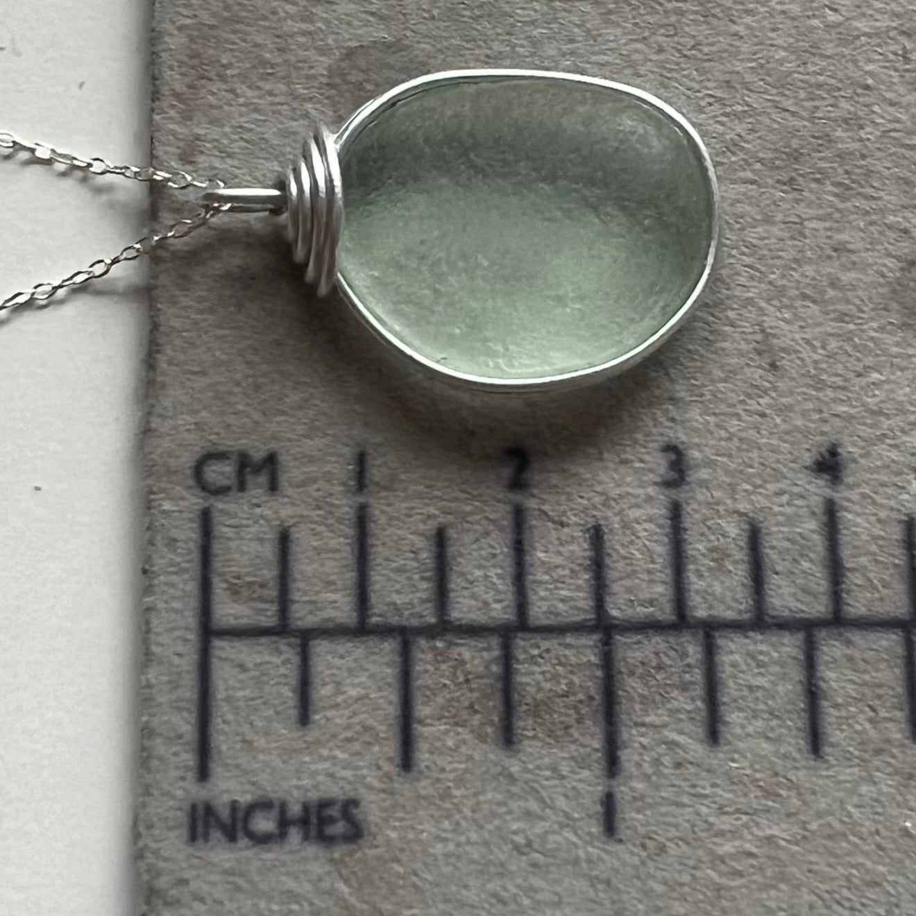 Aqua Seaham Sea Glass Pendant