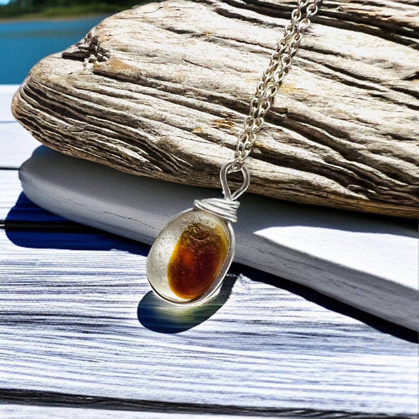 Seaham Sea Glass Multi Pendant