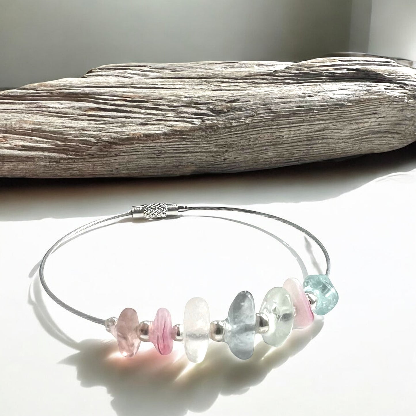 Seaham Sea Glass Pastels Bangle