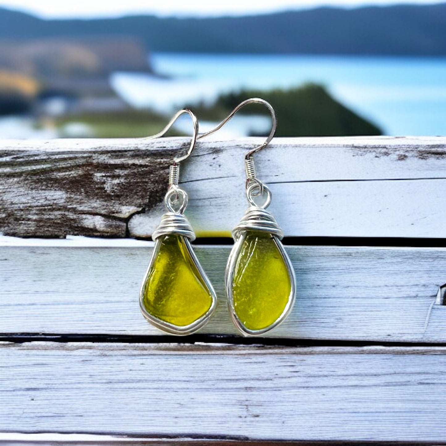 Seaham Sea Glass Earrings