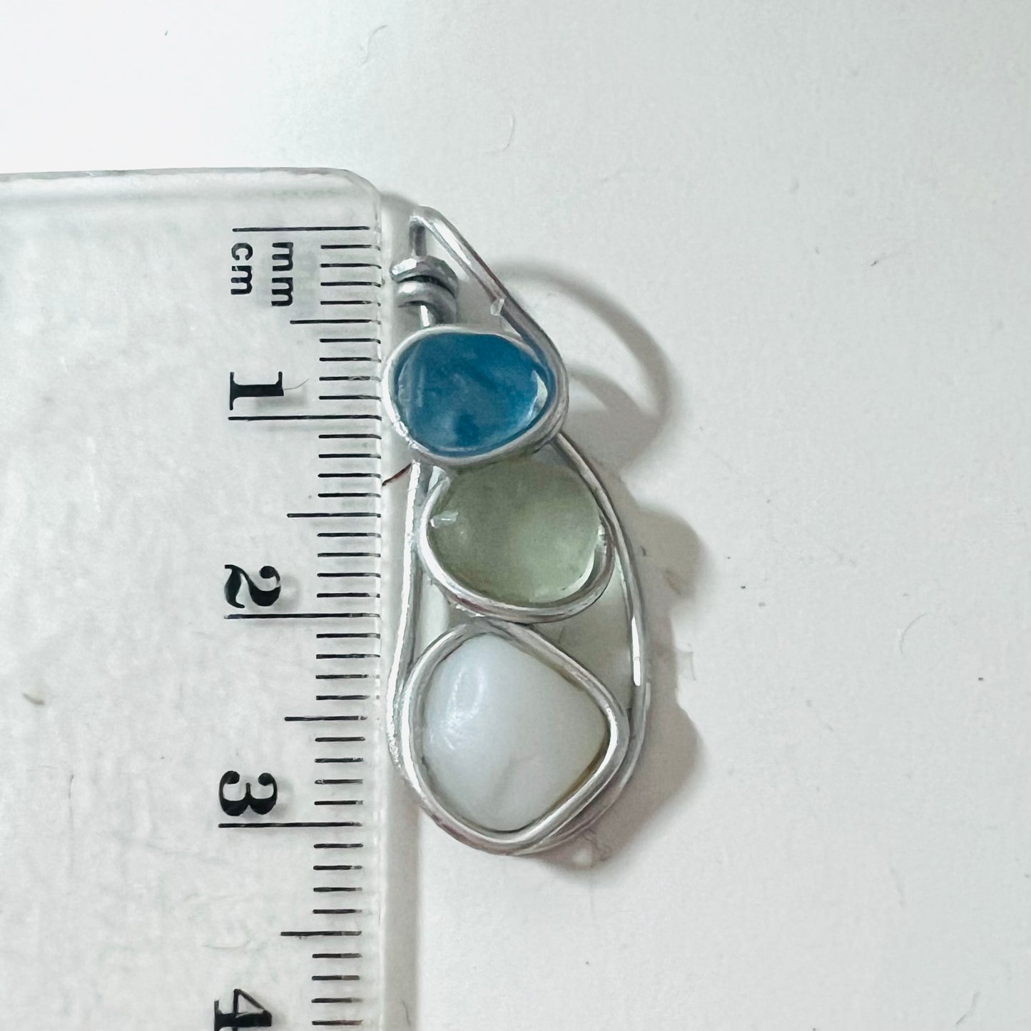 Three Piece Seaham Sea Glass Pendant