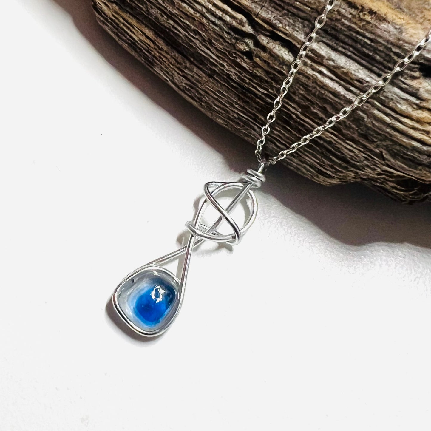 Swirly Seaham Sea Glass Pendant