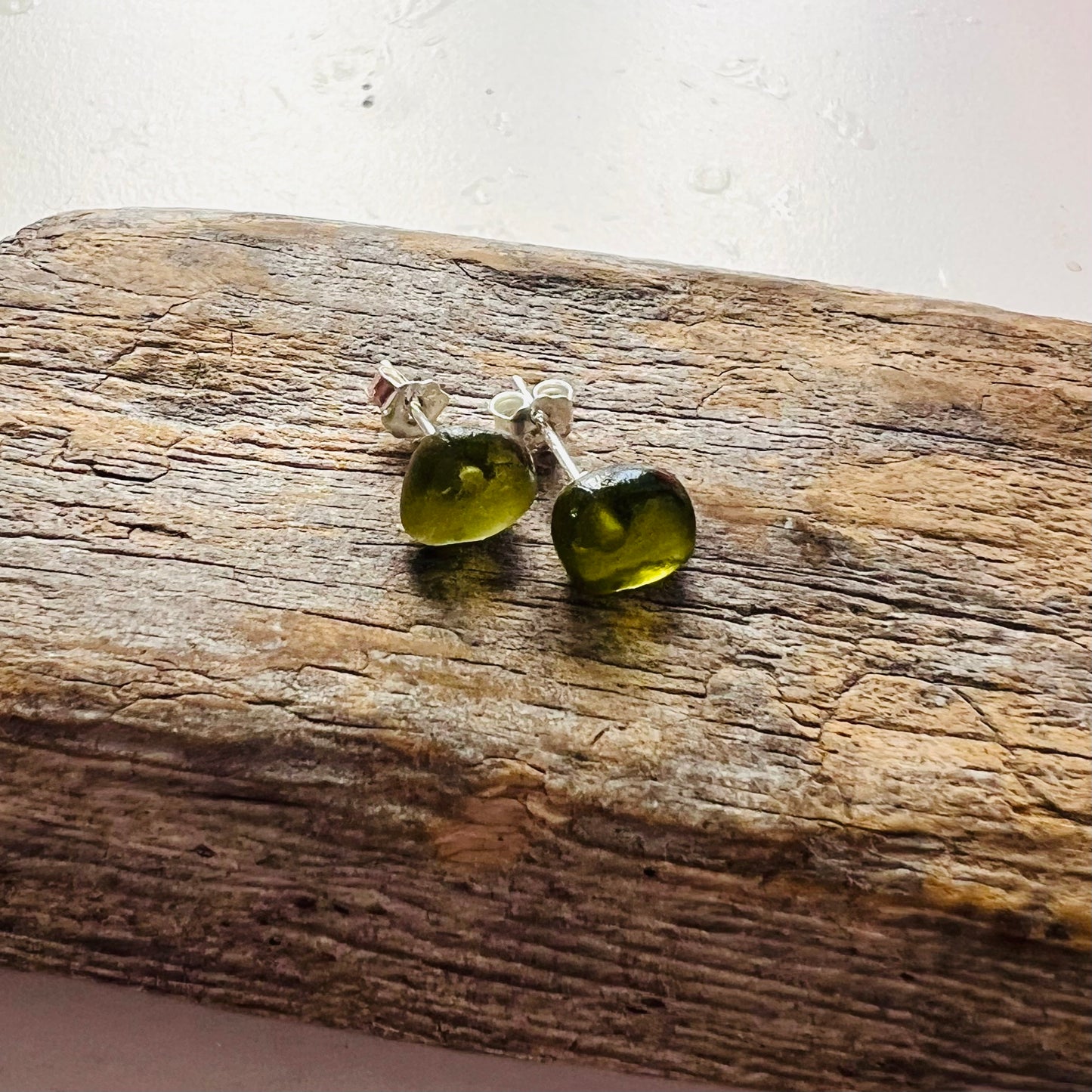 Seaham Sea Glass Stud Earrings