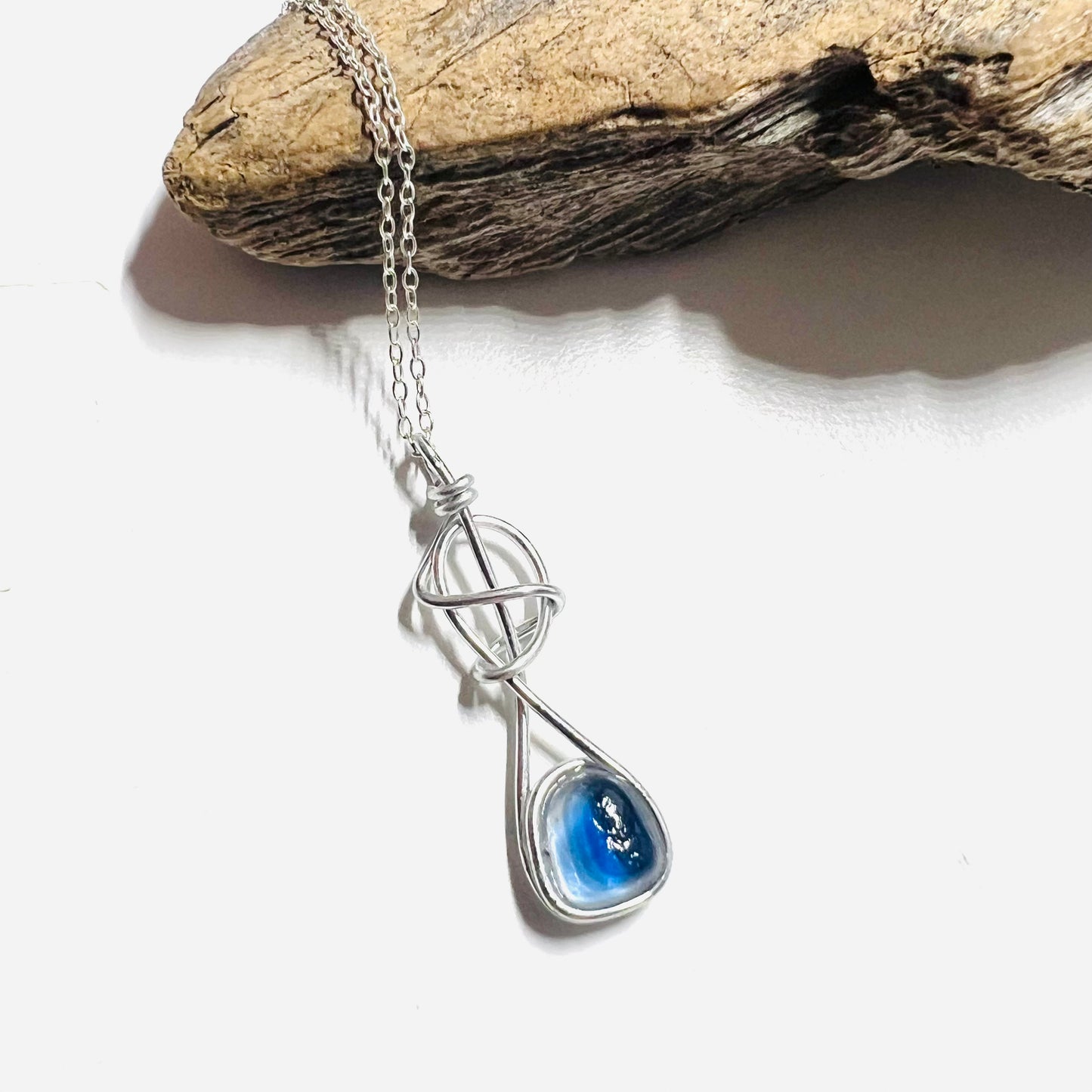 Swirly Seaham Sea Glass Pendant