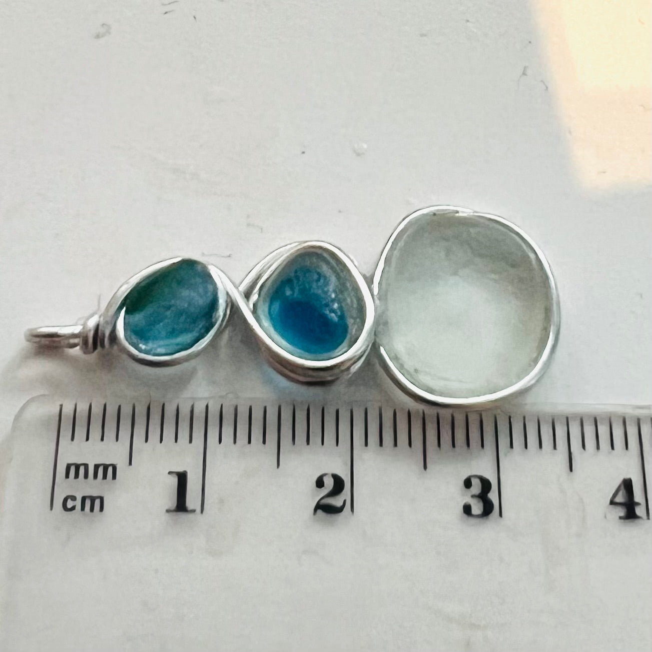 Three Piece Seaham Sea Glass Pendant