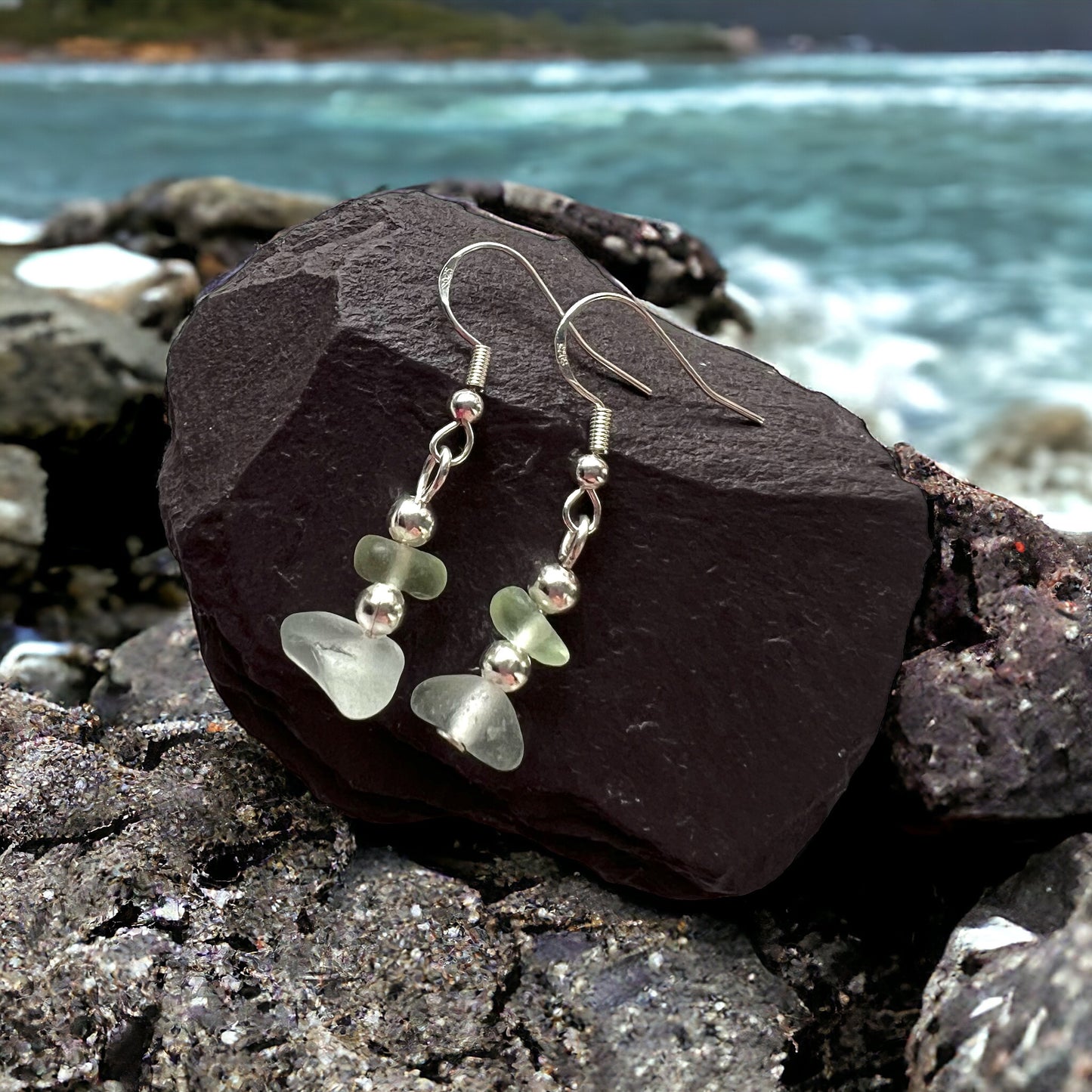 Seaham Sea Glass Stack Earrings