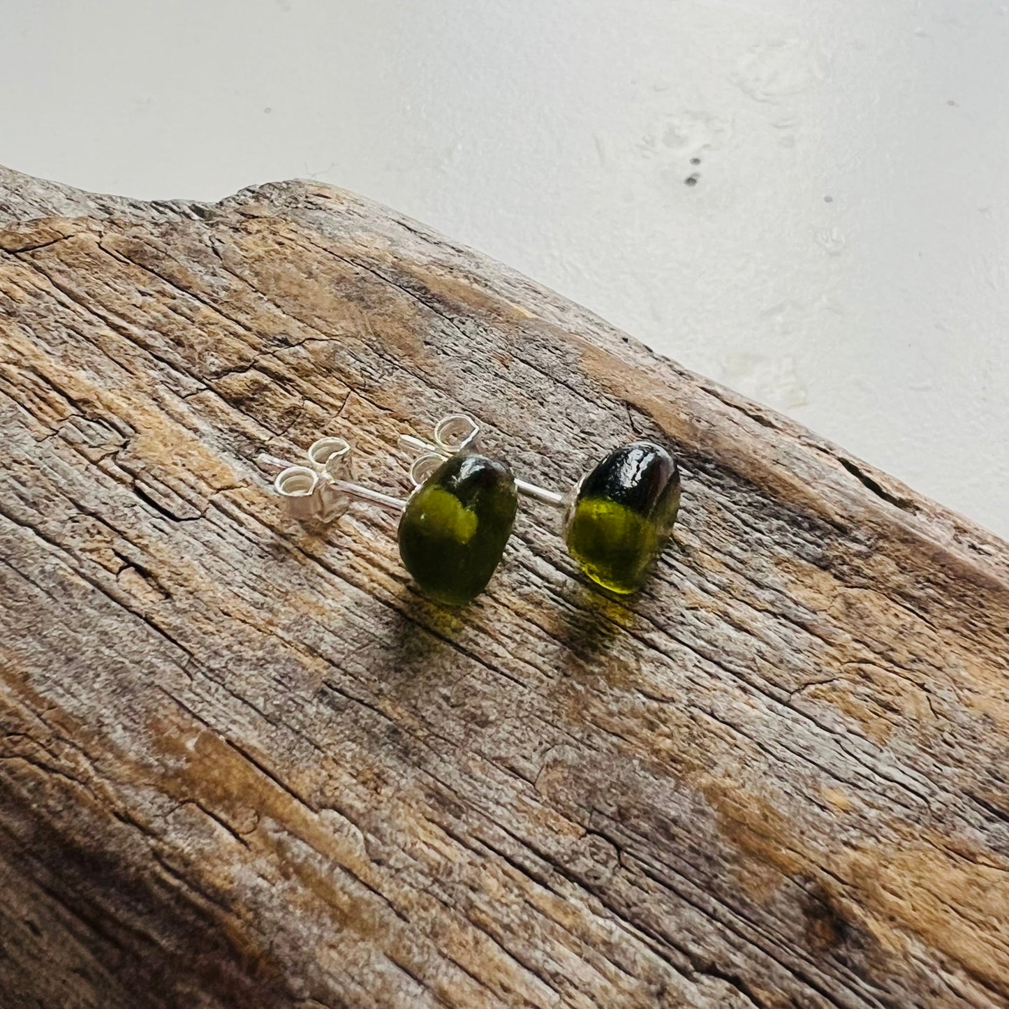 Seaham Sea Glass Stud Earrings