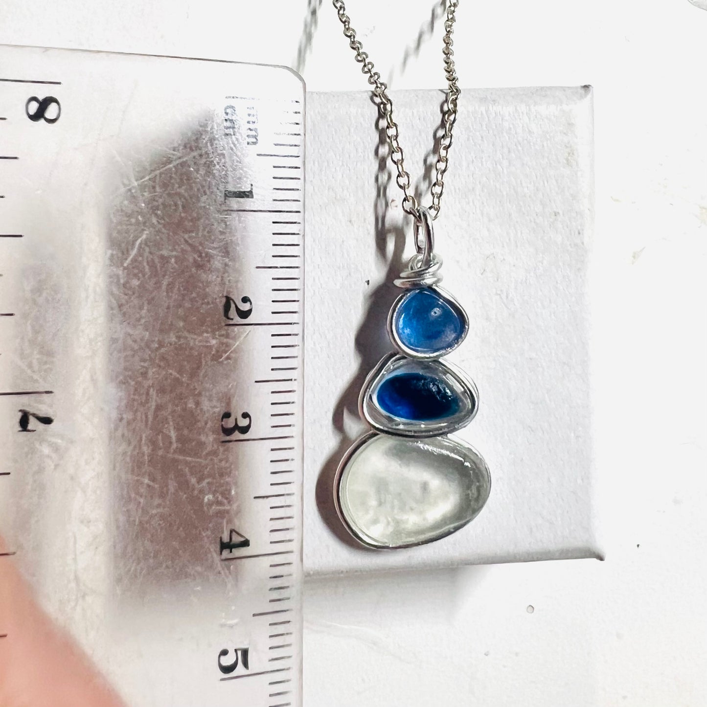 Three Piece Seaham Sea Glass Pendant