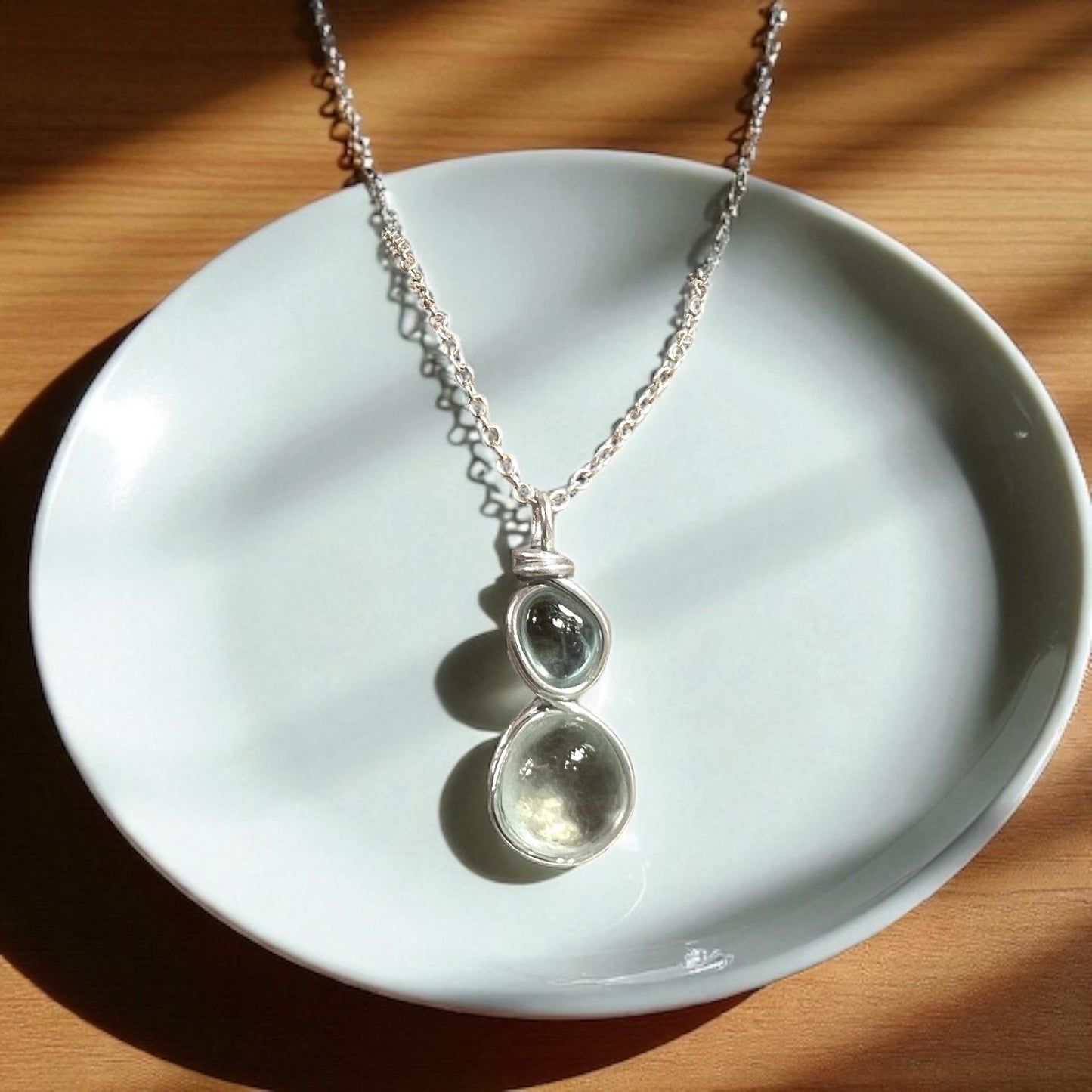 Seafoam Seaham Sea Glass Pendant