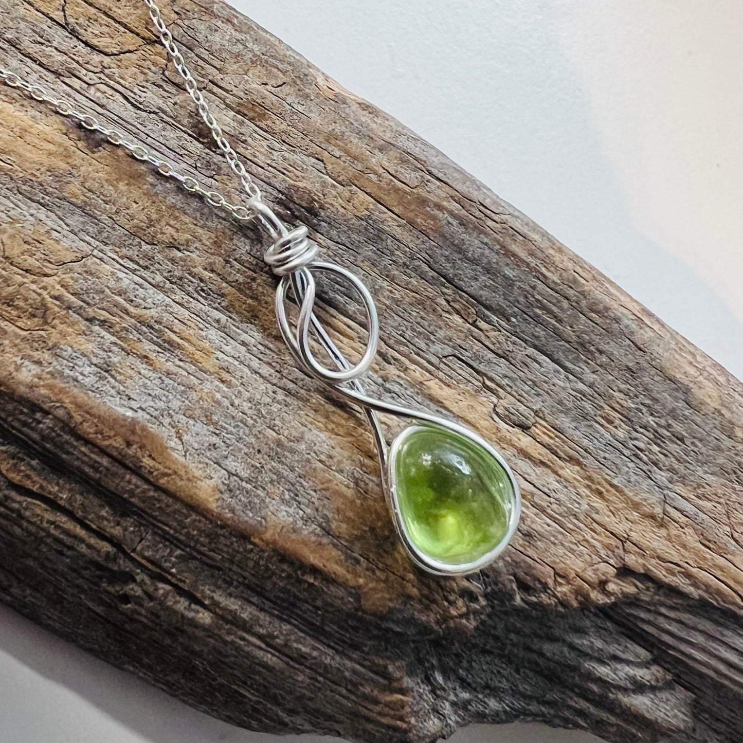 Swirly Seaham Sea Glass Pendant