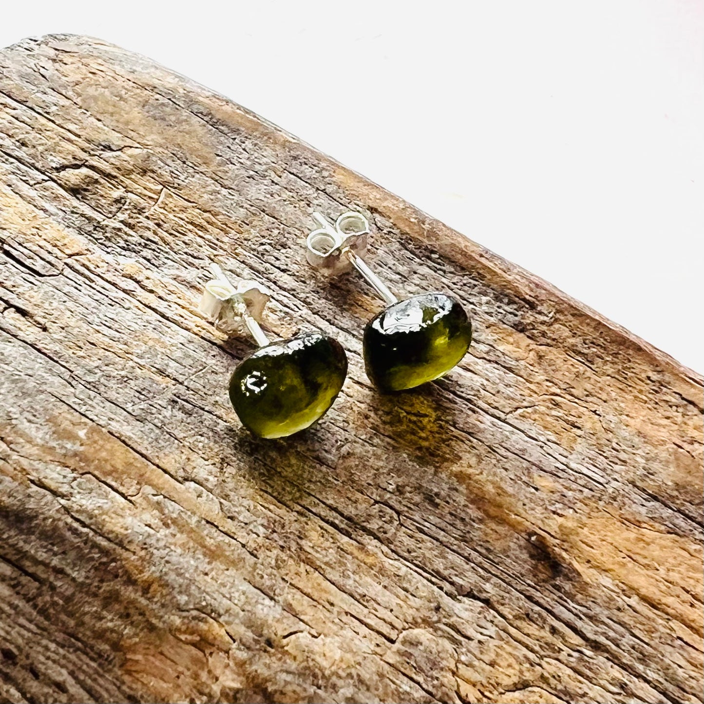 Seaham Sea Glass Stud Earrings