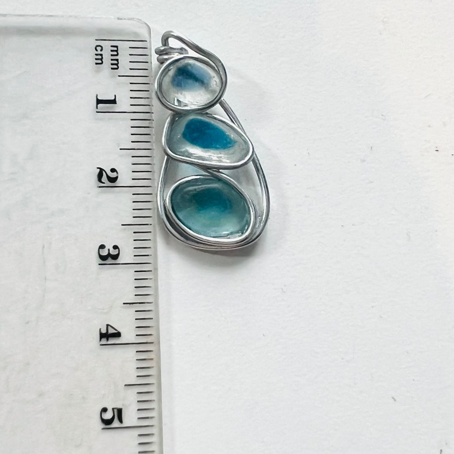 Three Piece Seaham Sea Glass Pendant