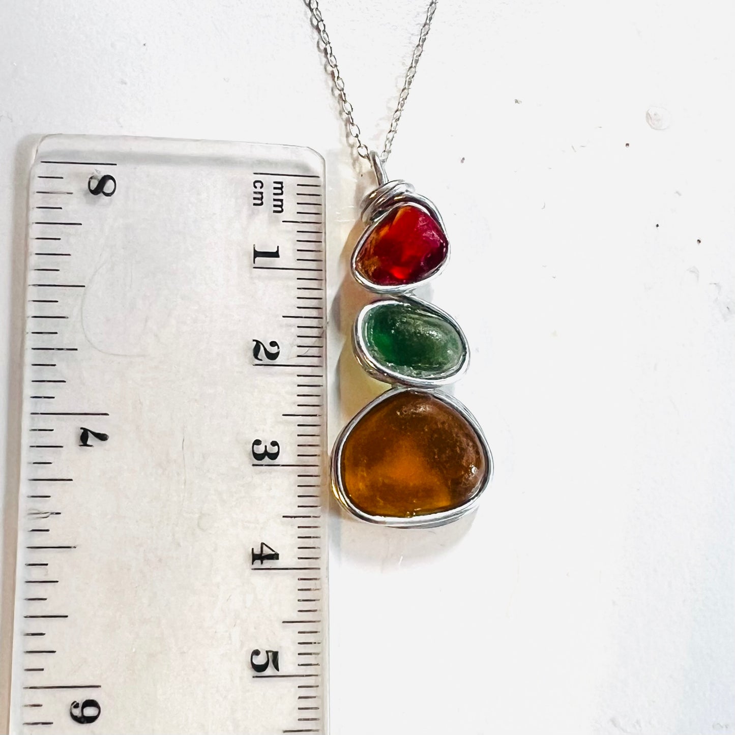 Three Piece Seaham Sea Glass Pendant