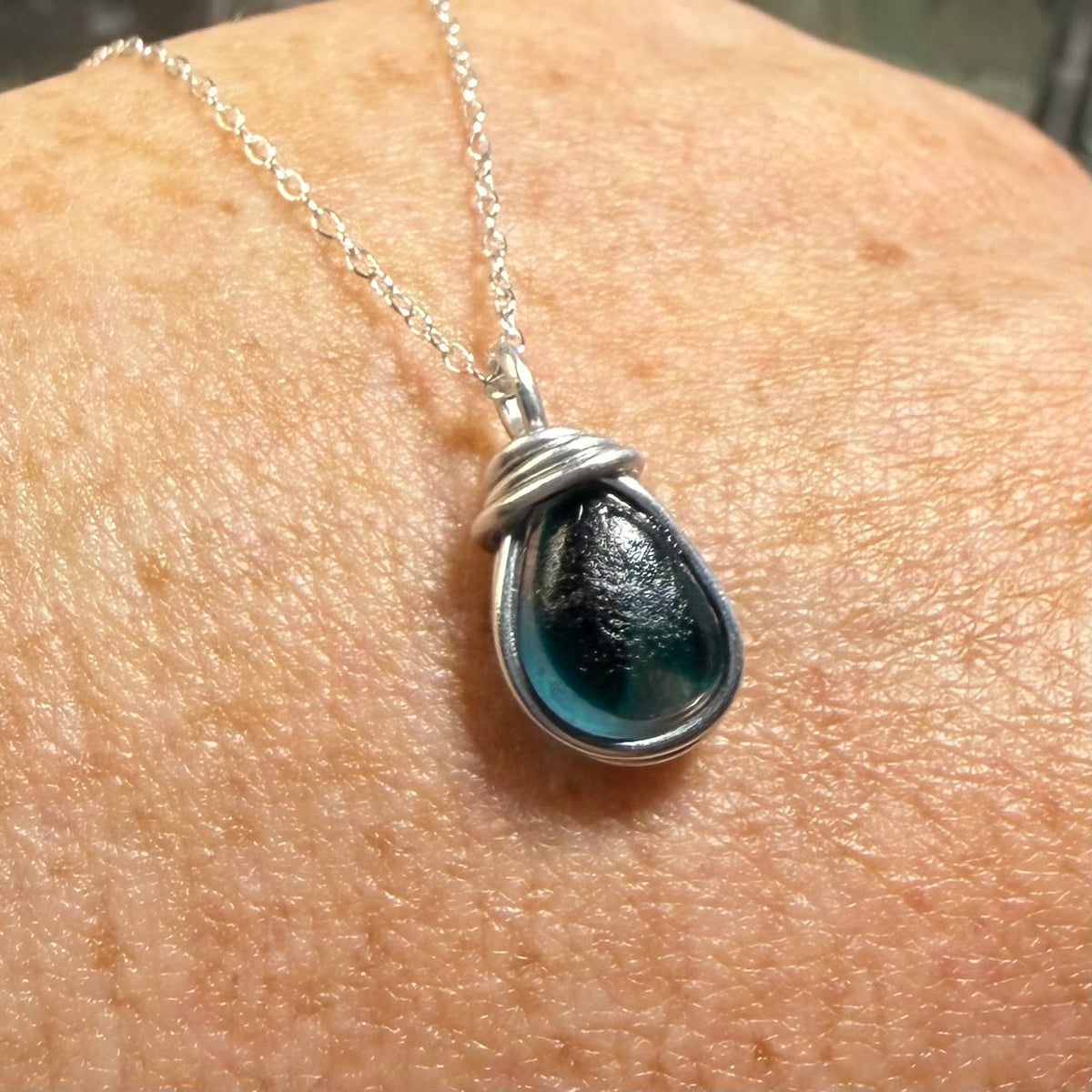 Small Seaham Sea Glass Multi Pendant