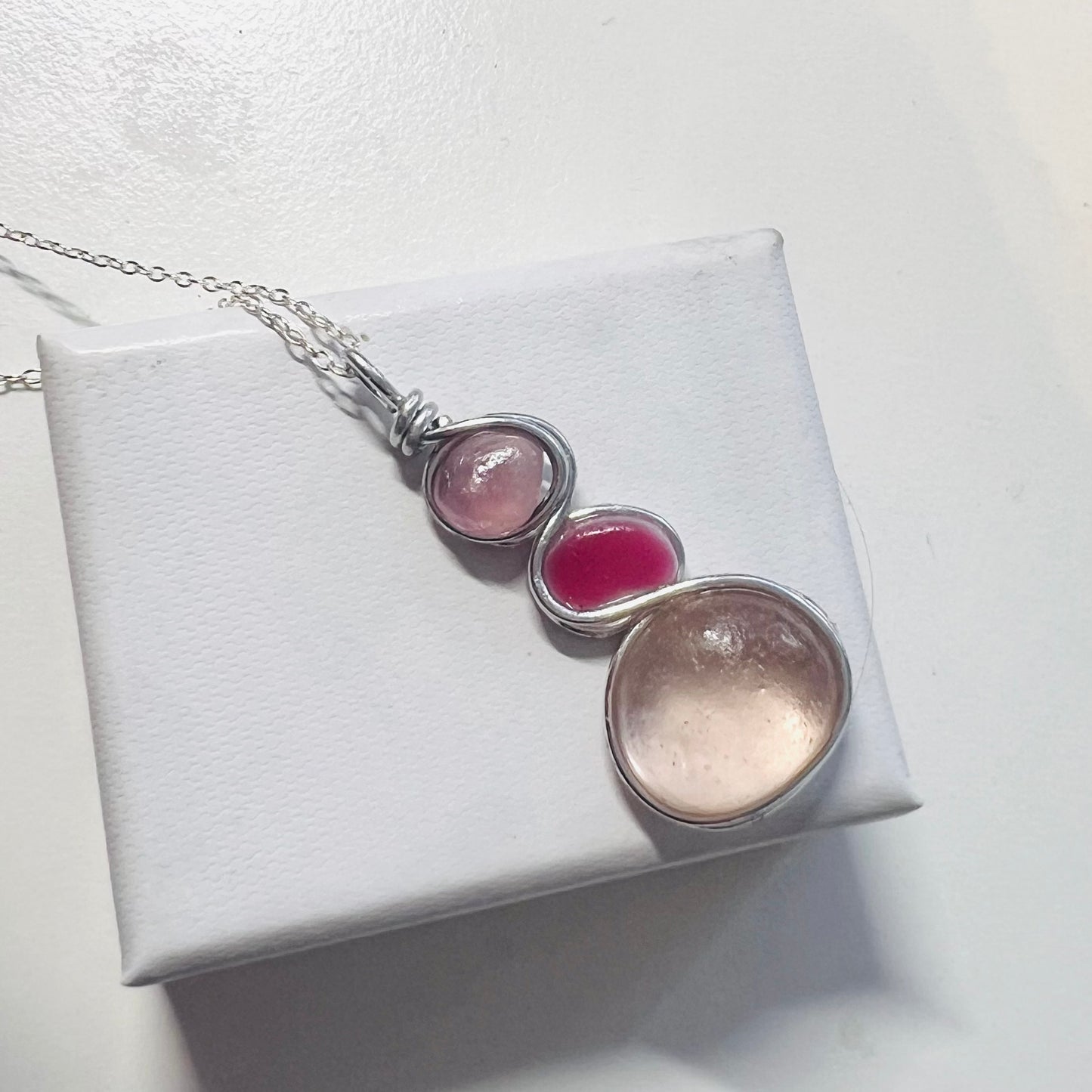 Three Piece Seaham Sea Glass Pendant