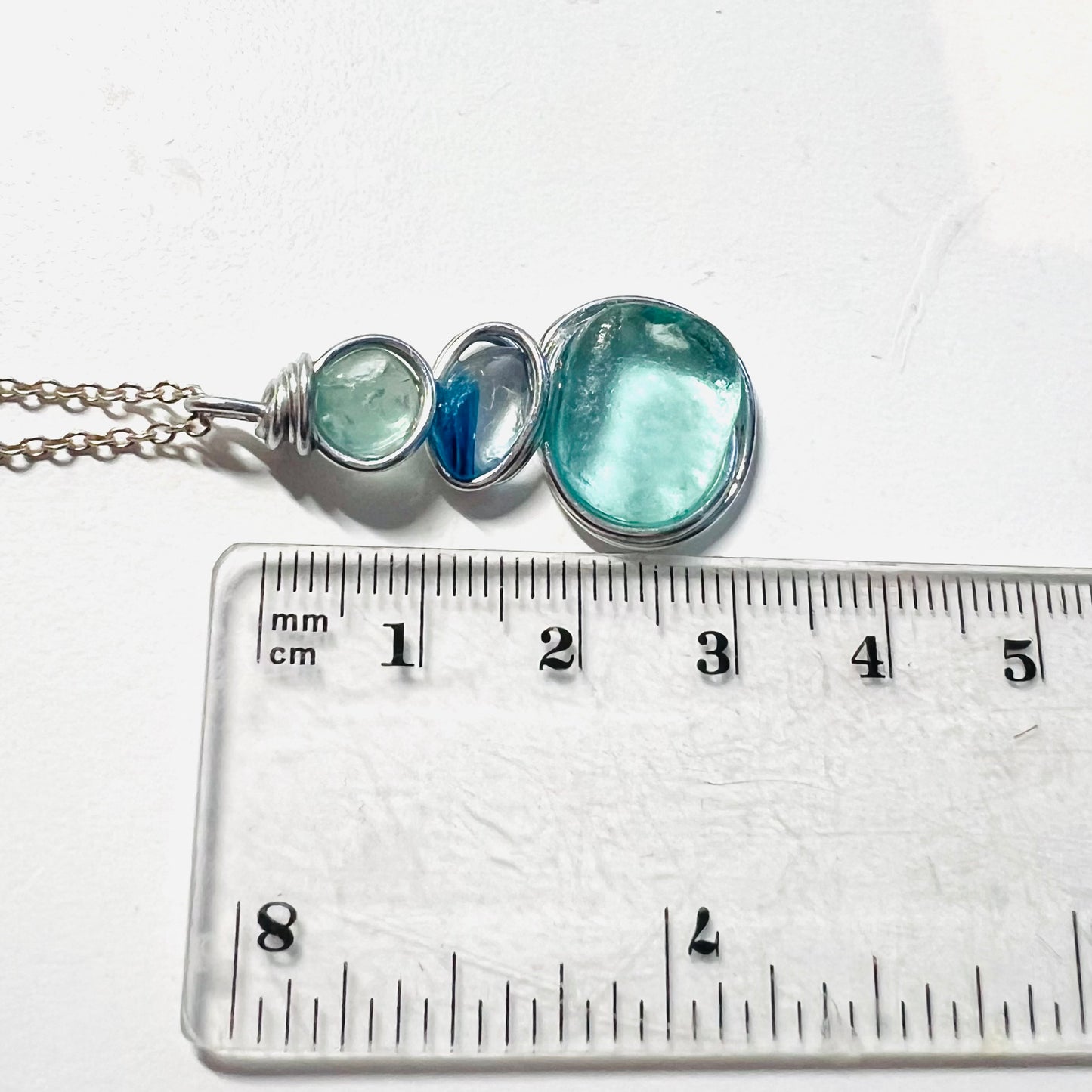 Three Piece Seaham Sea Glass Pendant