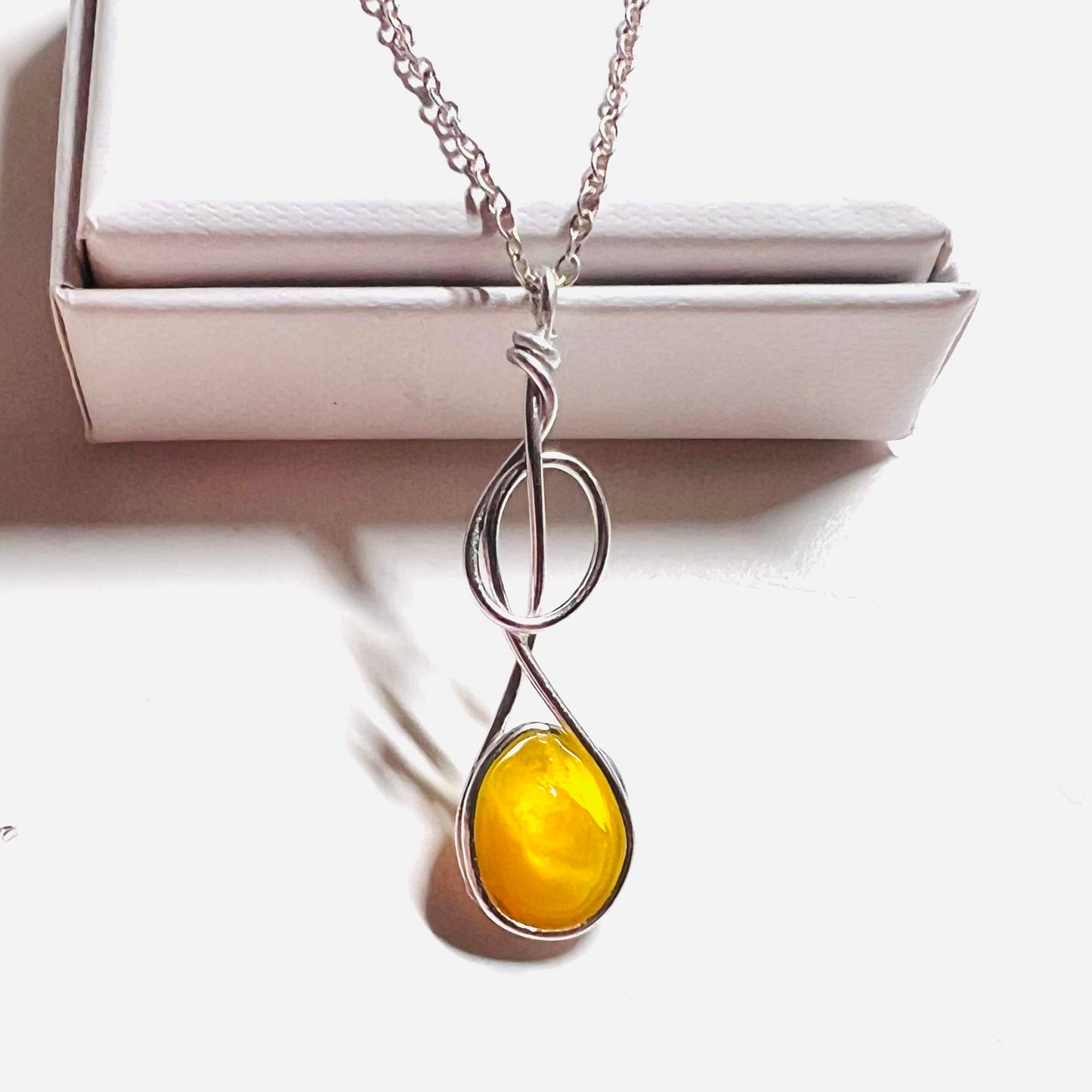Canary Island Rare Yellow Sea Glass Pendant