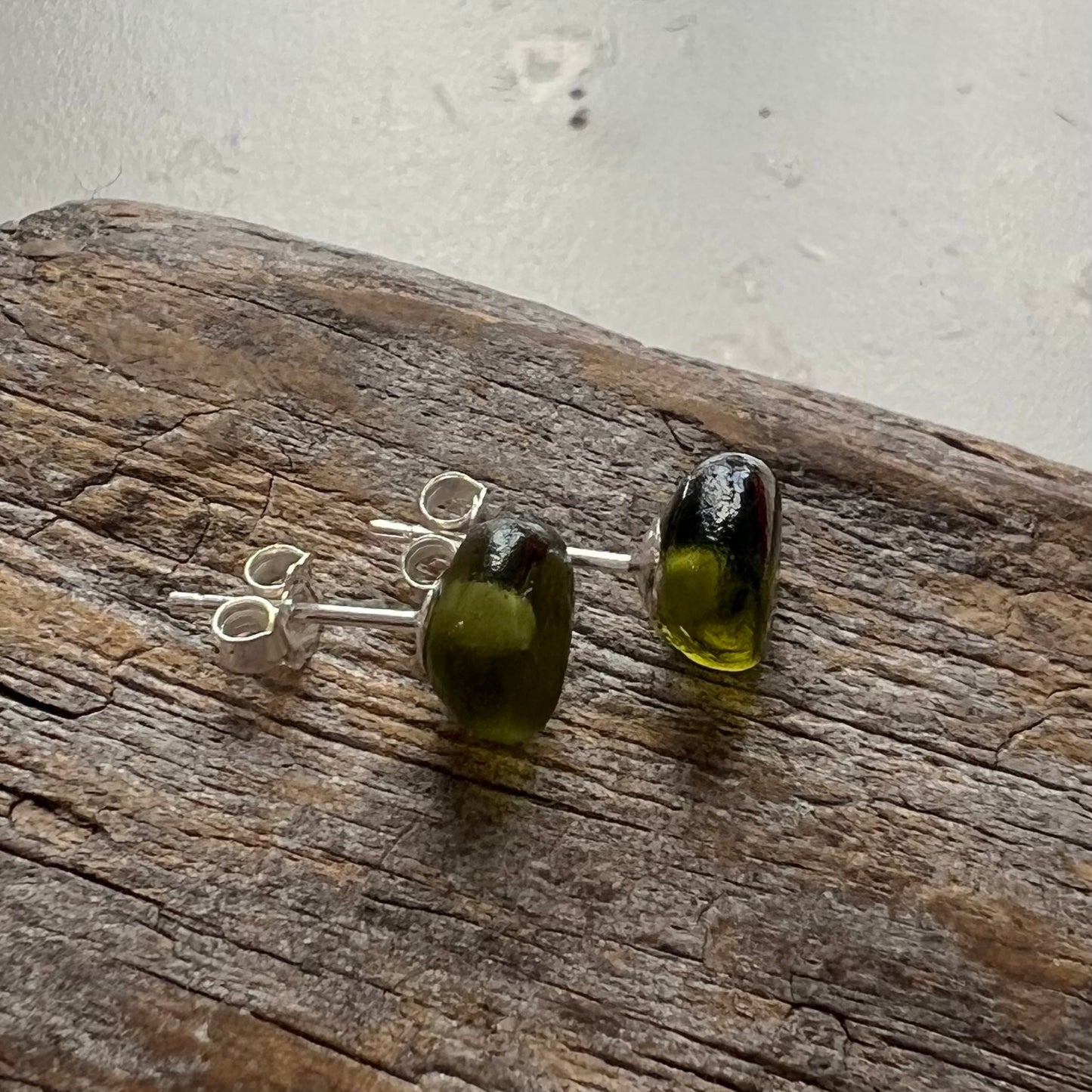 Seaham Sea Glass Stud Earrings