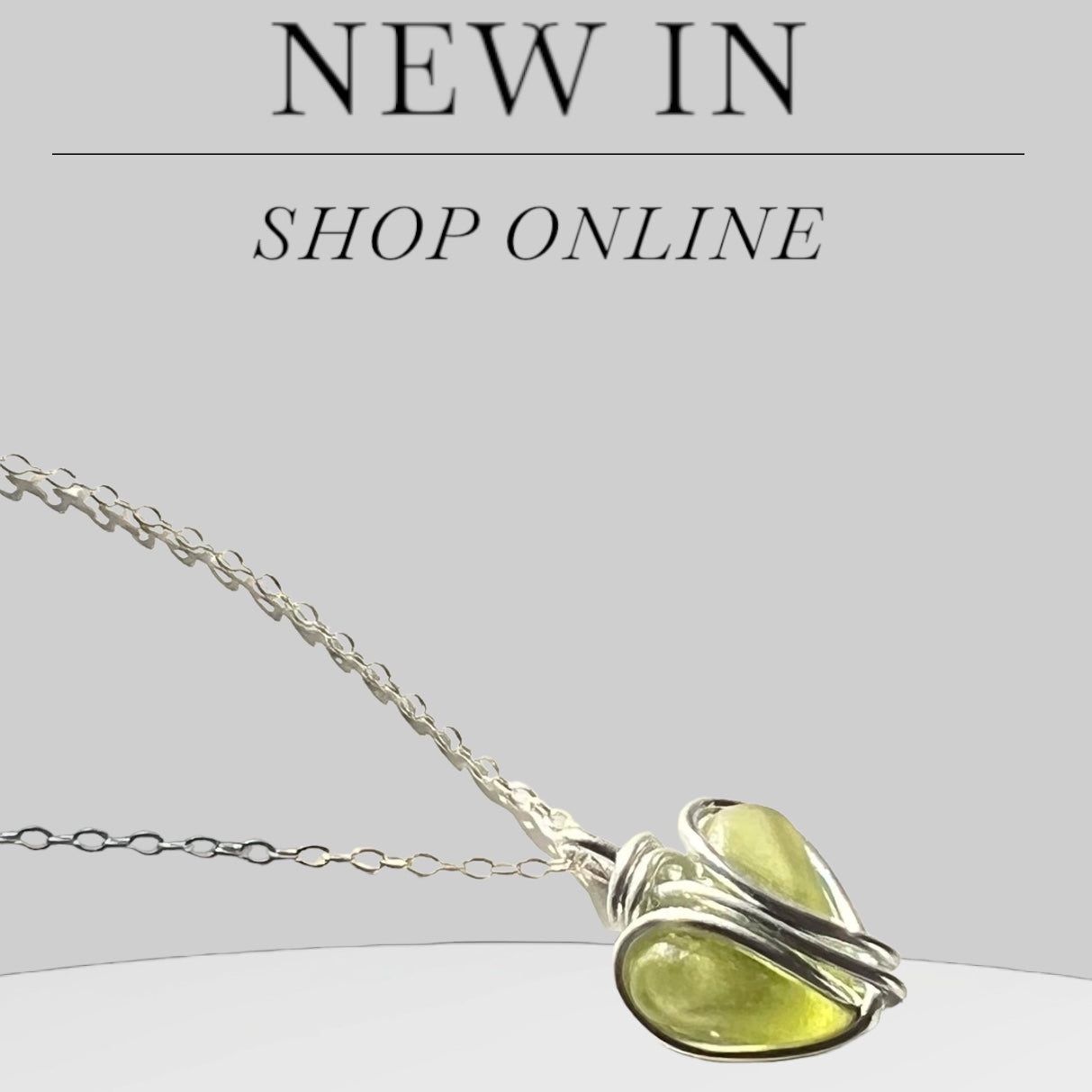 Cornish Sea Glass Heart Pendant