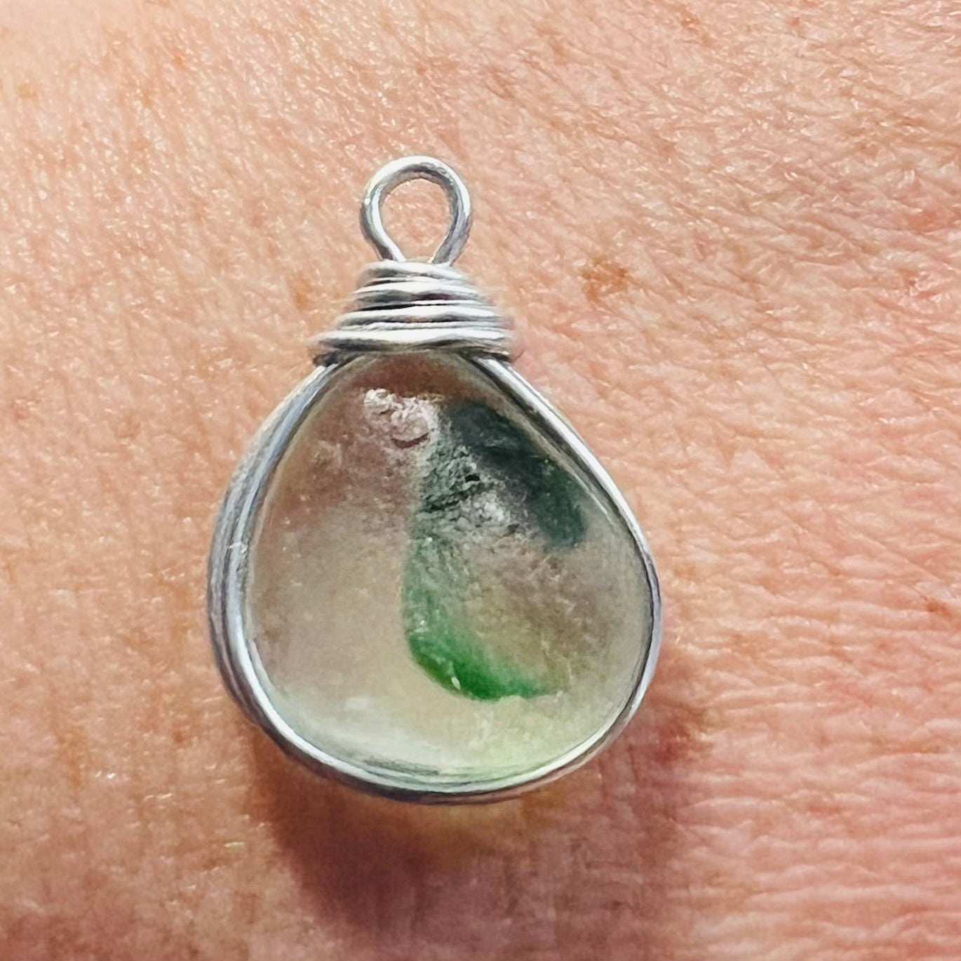 Seaham Sea Glass Multi Tone Pendant