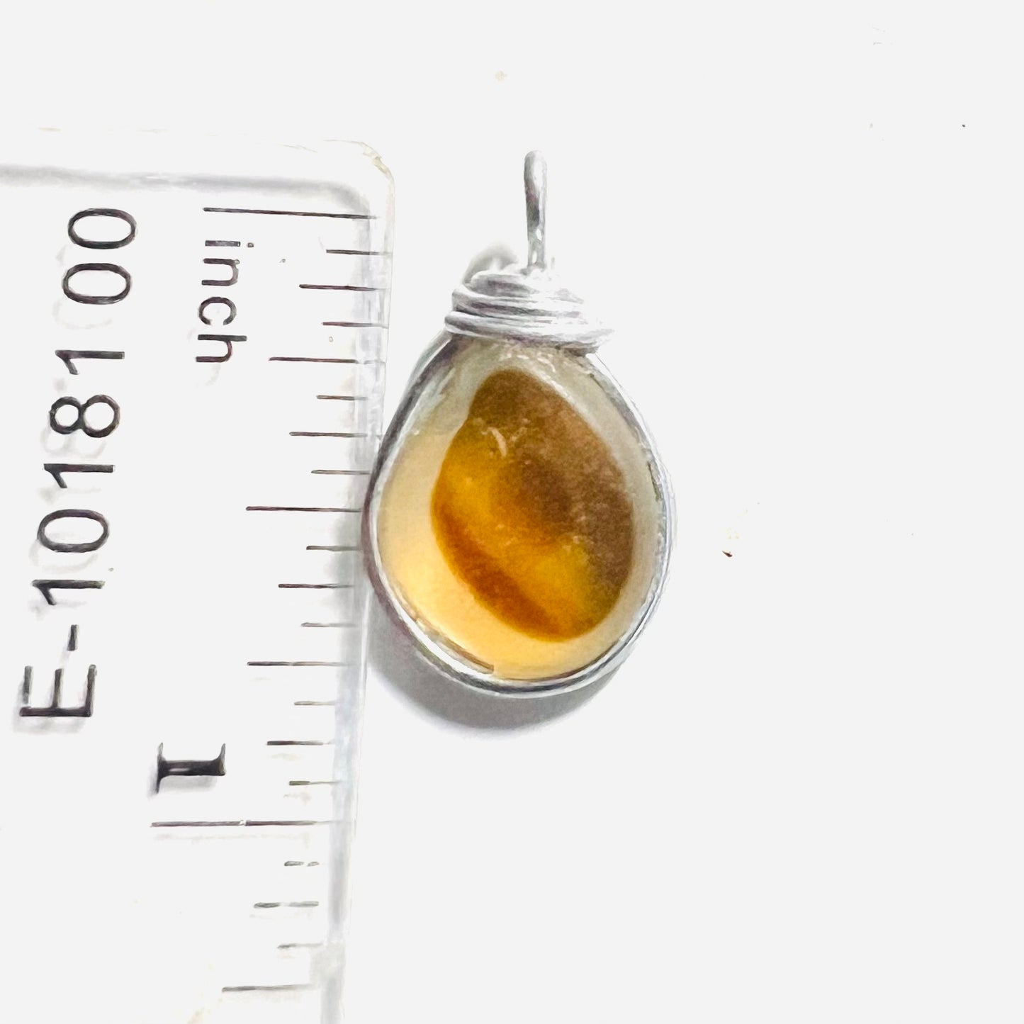 Yellow Tones Seaham Sea Glass Multi Pendant