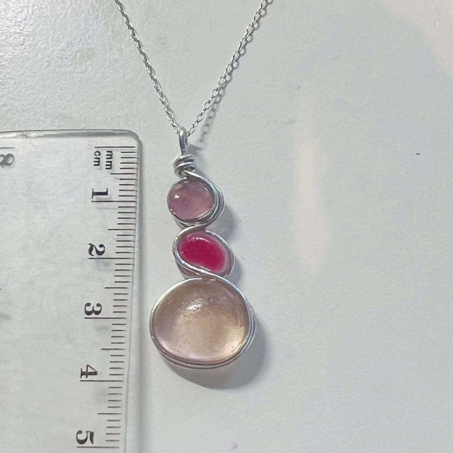 Three Piece Seaham Sea Glass Pendant