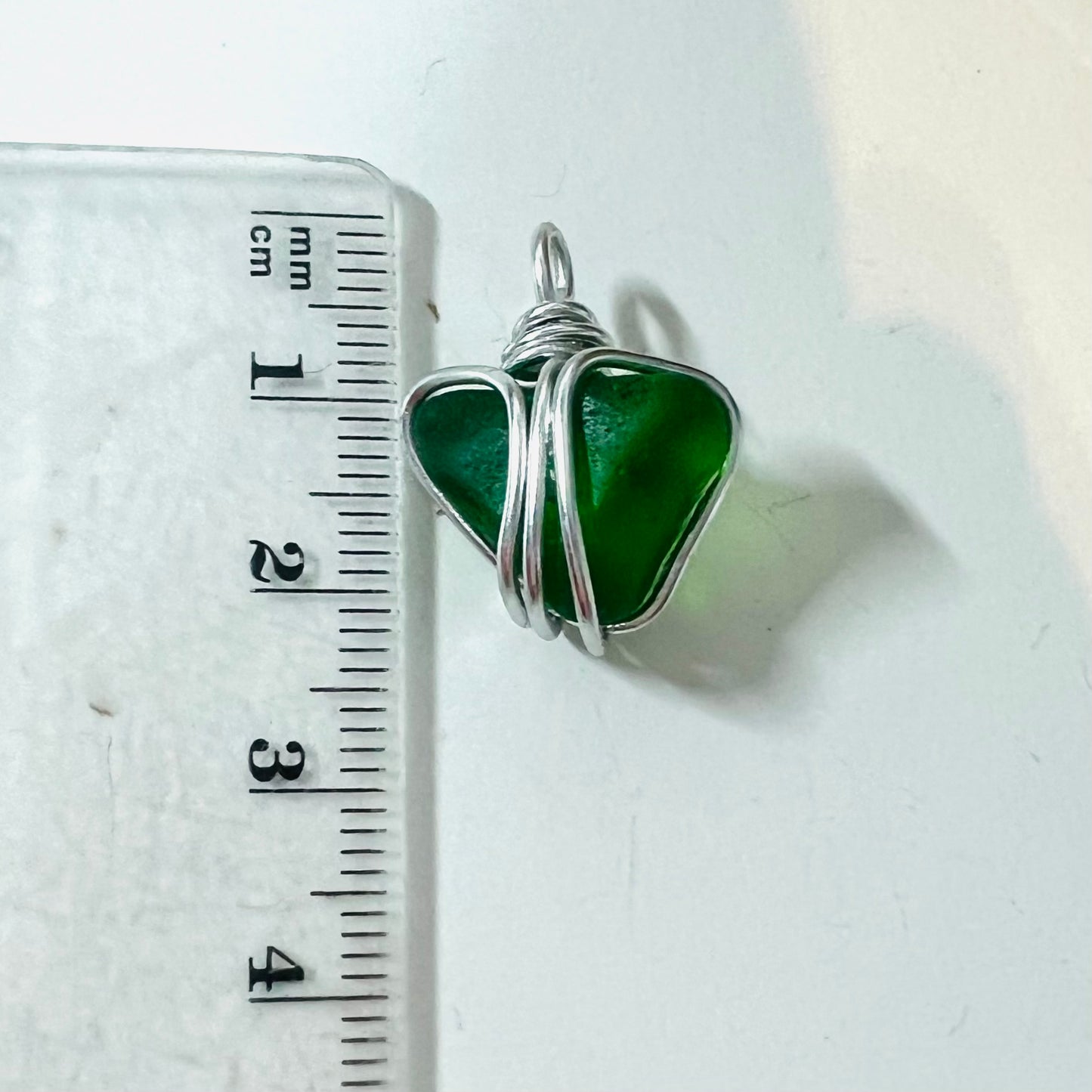Devon Sea Glass Heart Pendant