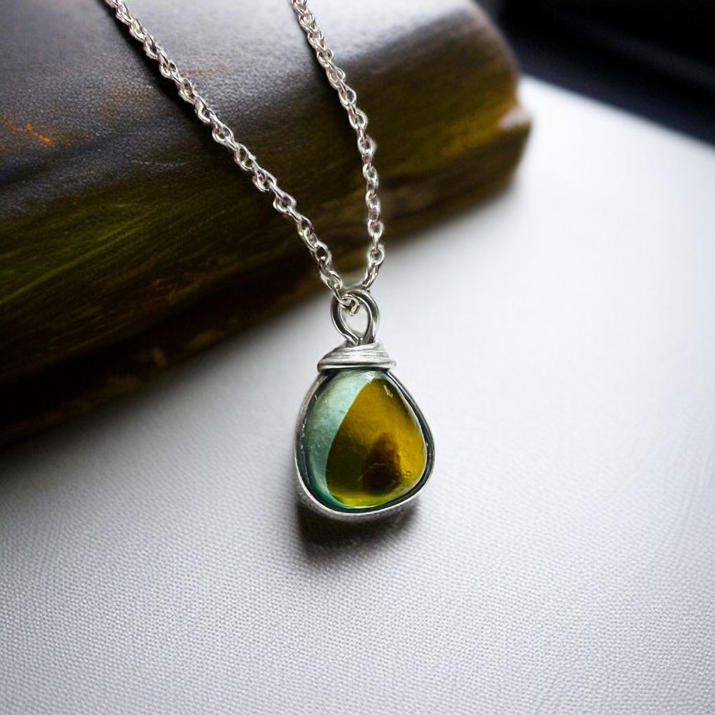 Rare Shades Seaham Sea Glass Multi Pendant