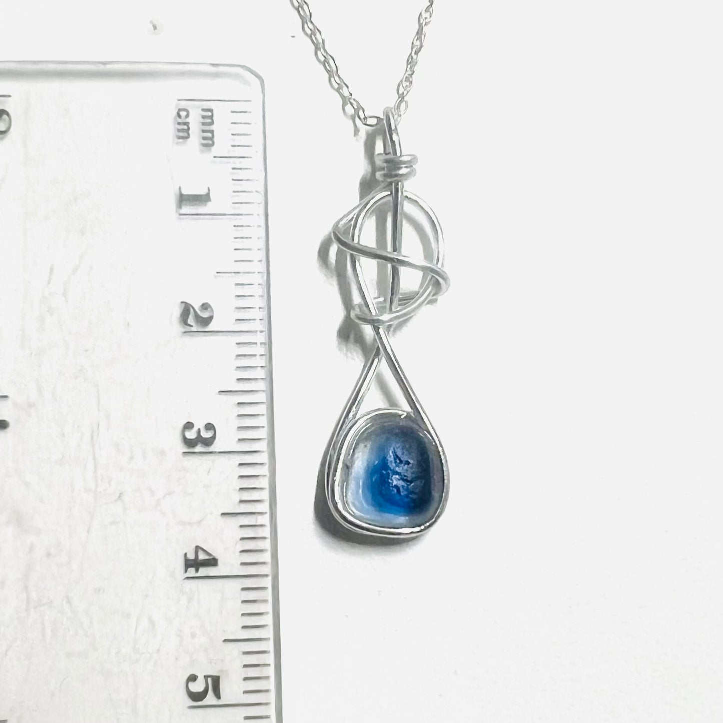 Swirly Seaham Sea Glass Pendant