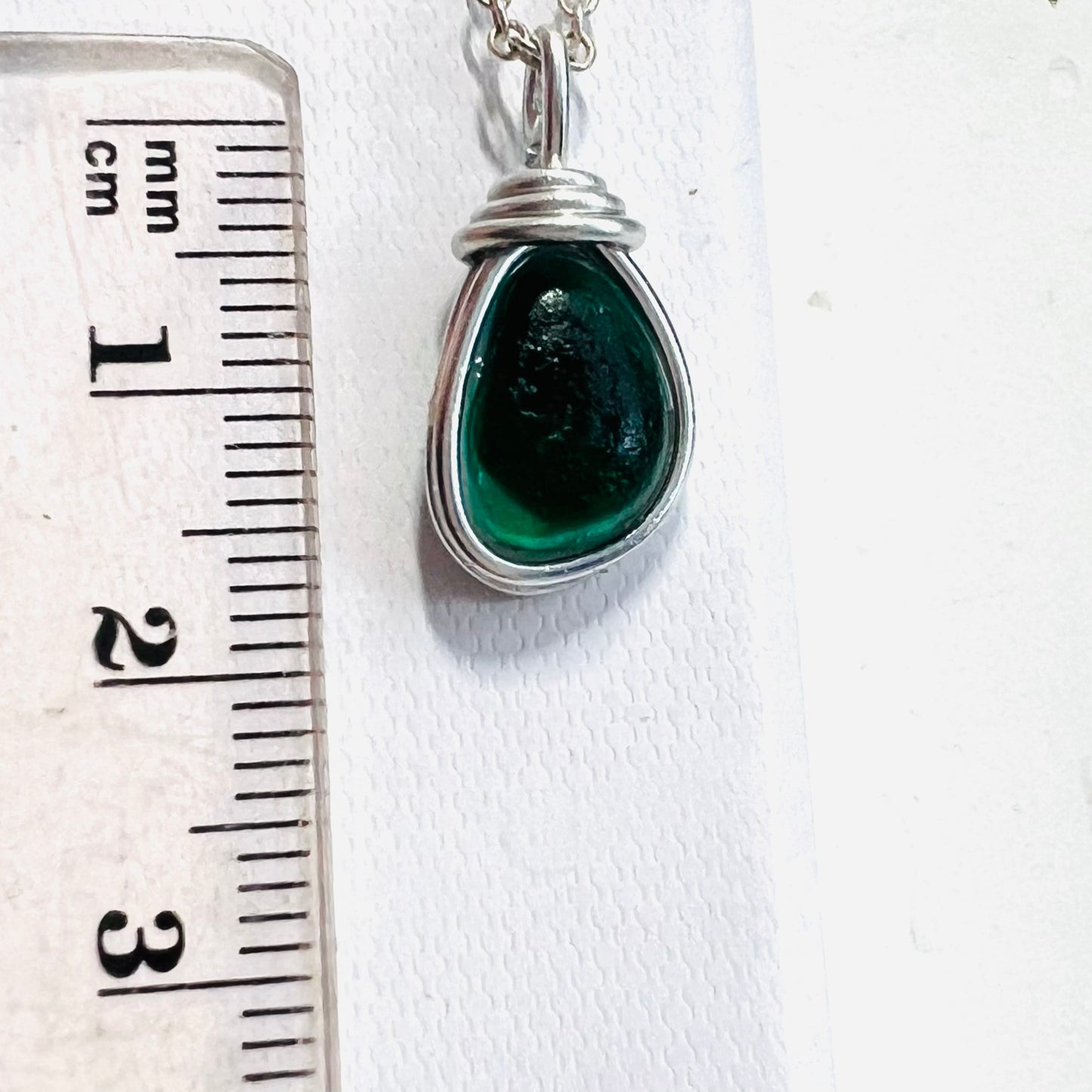 Small Turquoise Seaham Sea Glass Multi Pendant LP