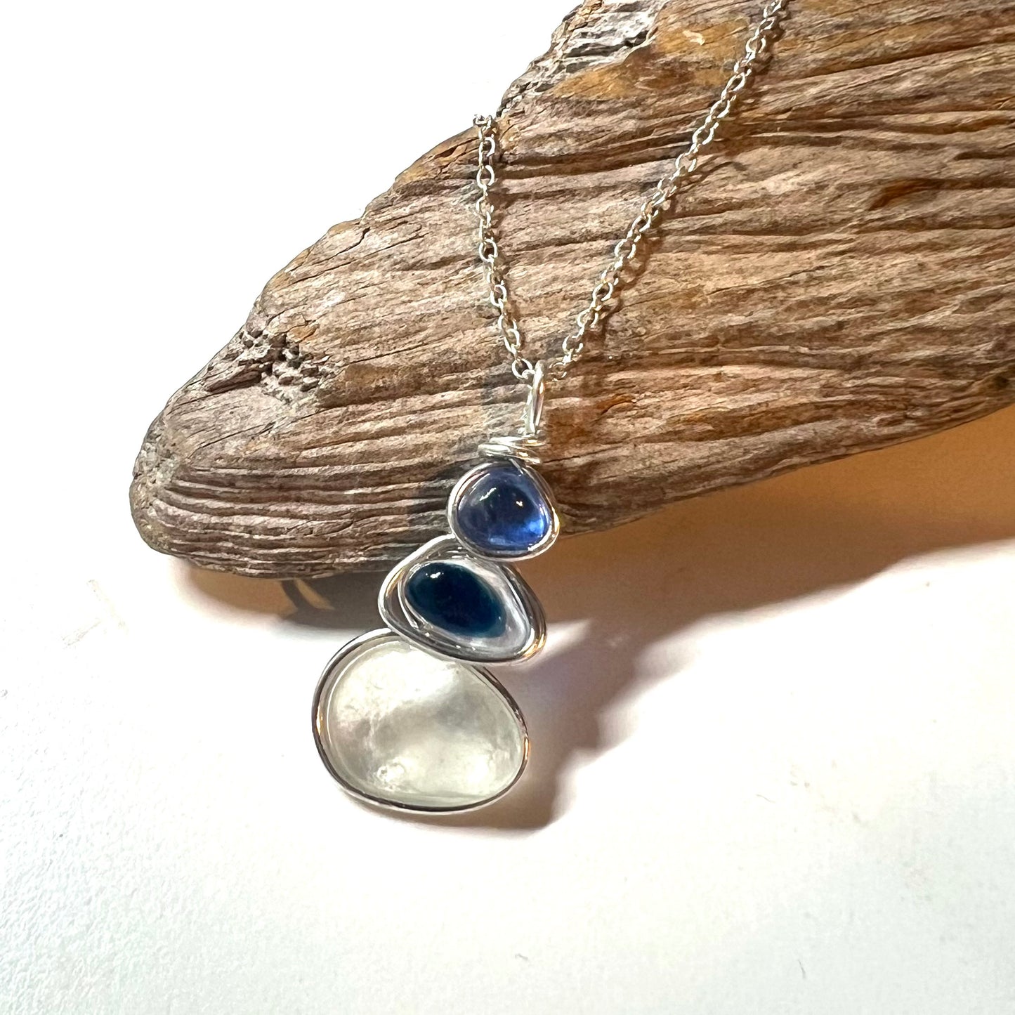 Three Piece Seaham Sea Glass Pendant