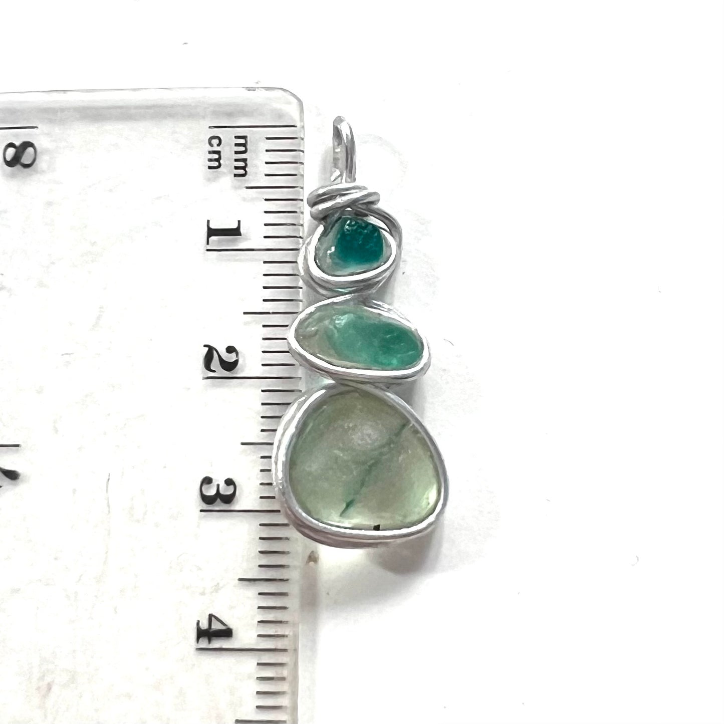 Three Piece Seaham Sea Glass Pendant