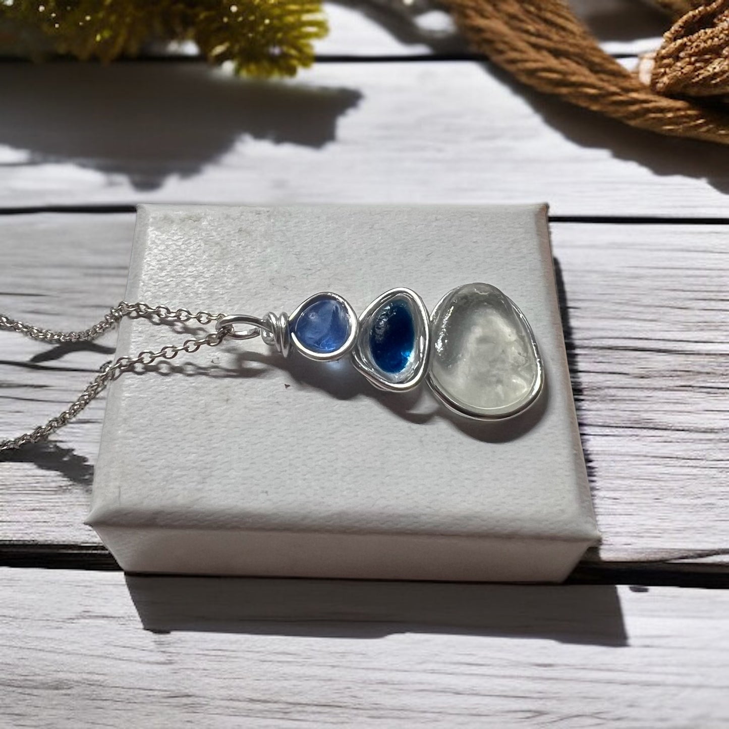 Three Piece Seaham Sea Glass Pendant