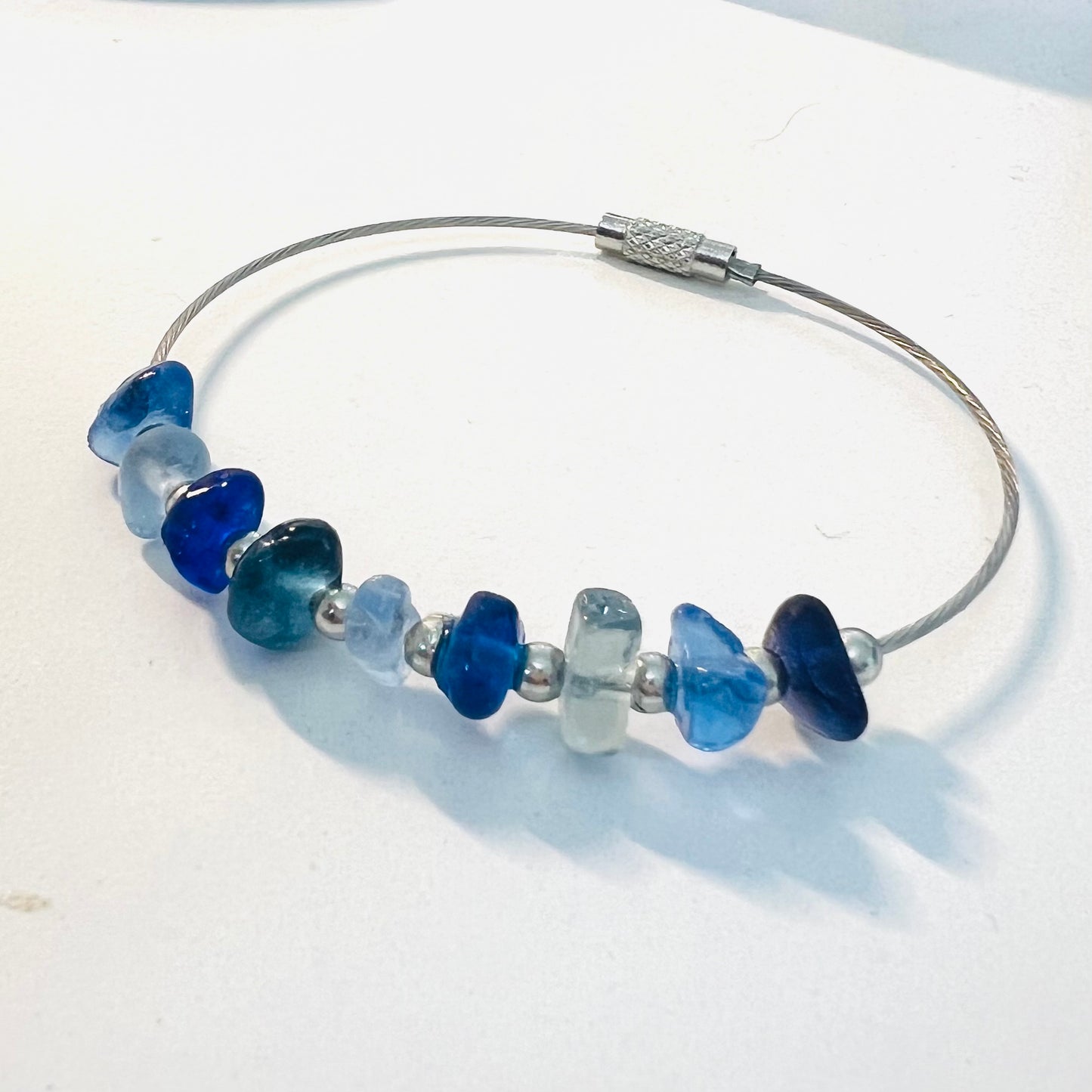 Sea Glass Blues Bangle
