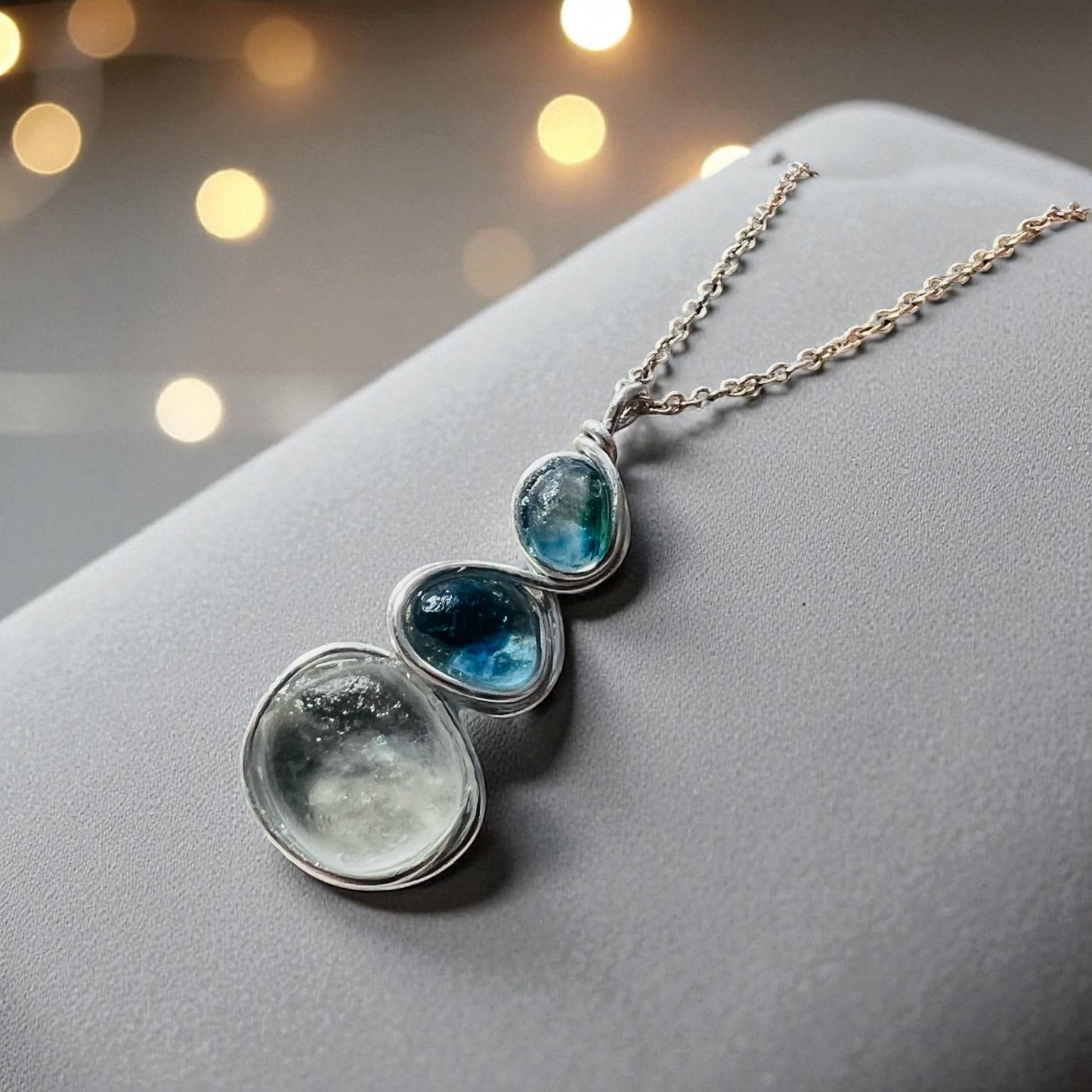 Three Piece Seaham Sea Glass Pendant