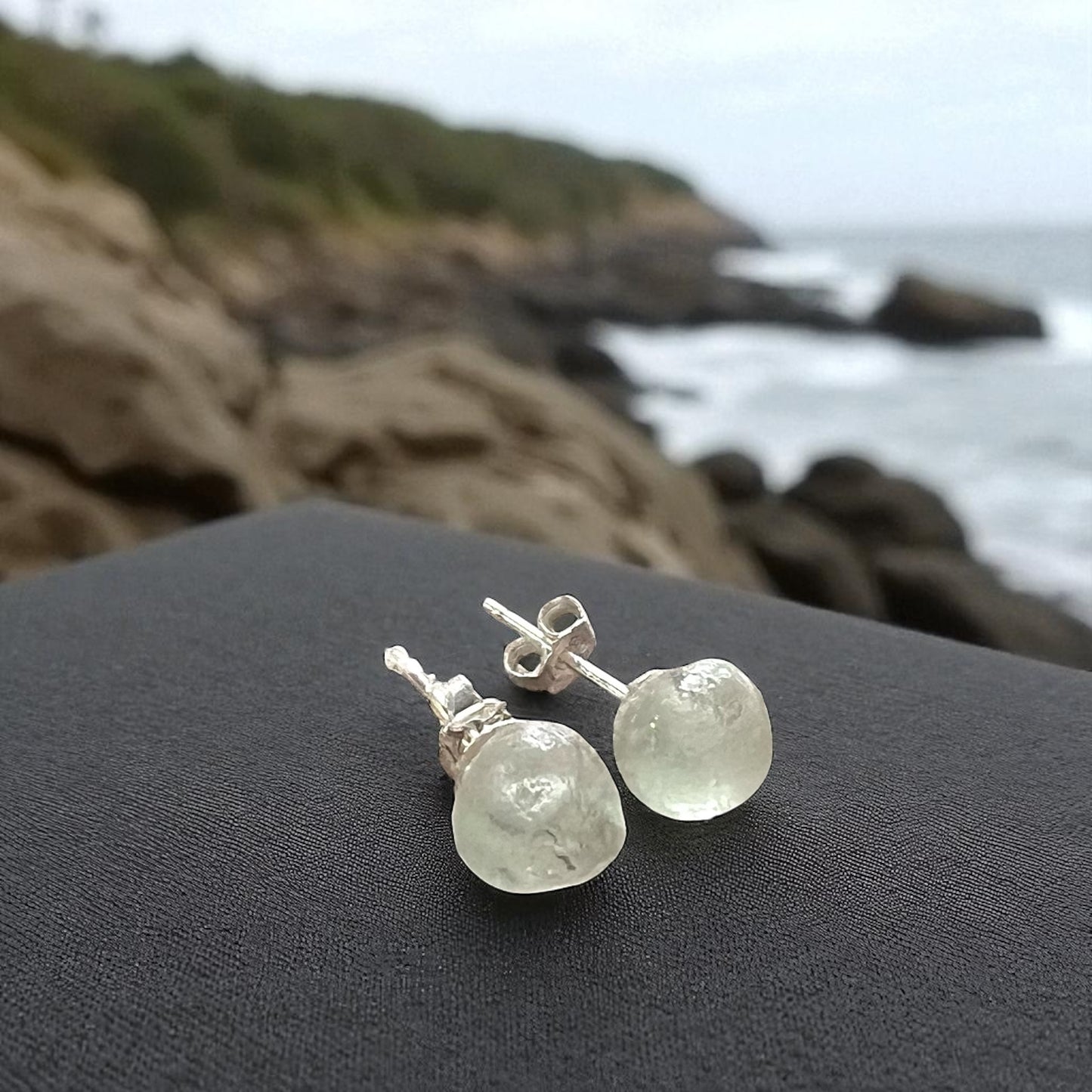 Seaham Sea Glass Stud Earrings