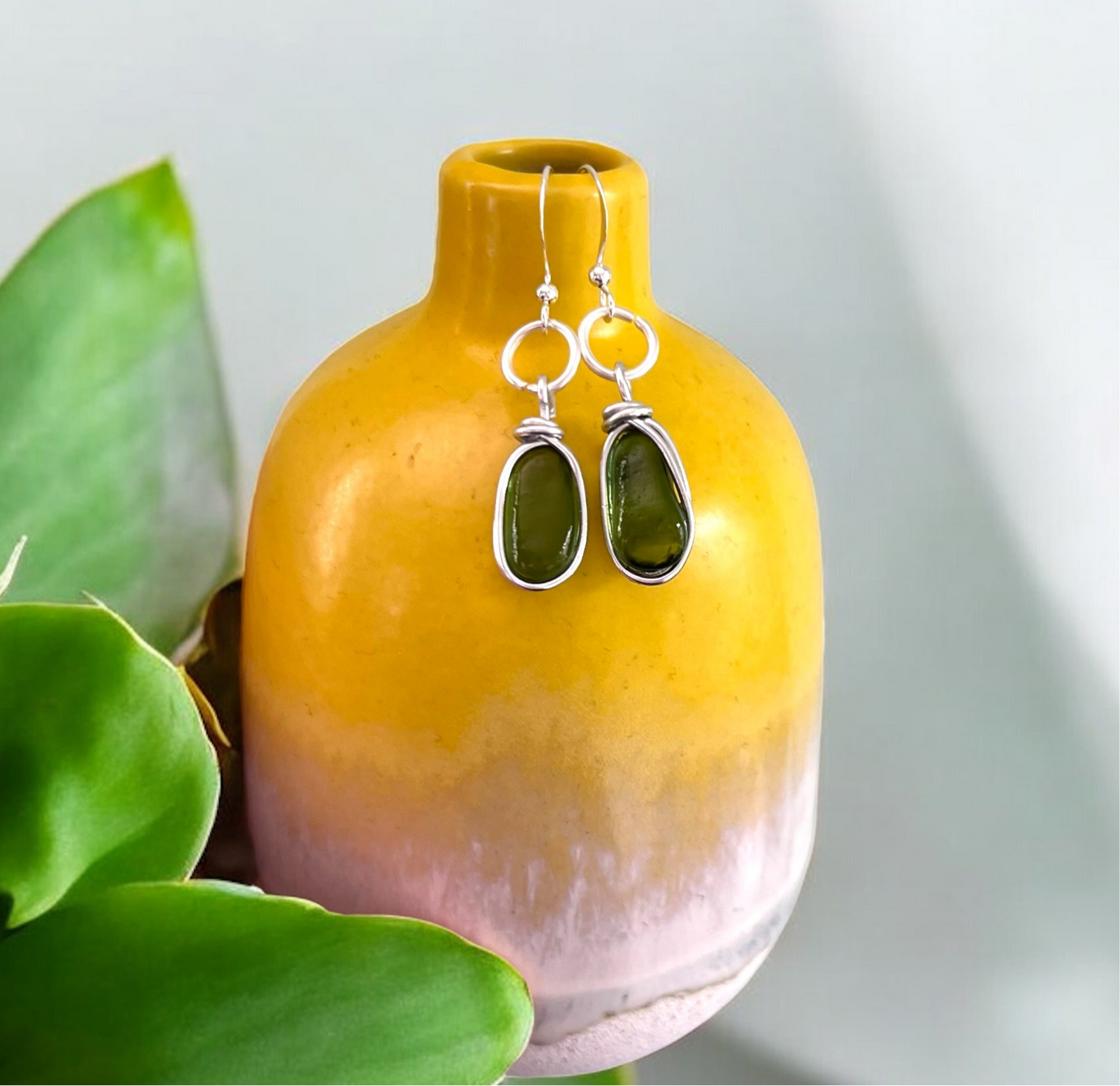 Devon Sea Glass Earrings