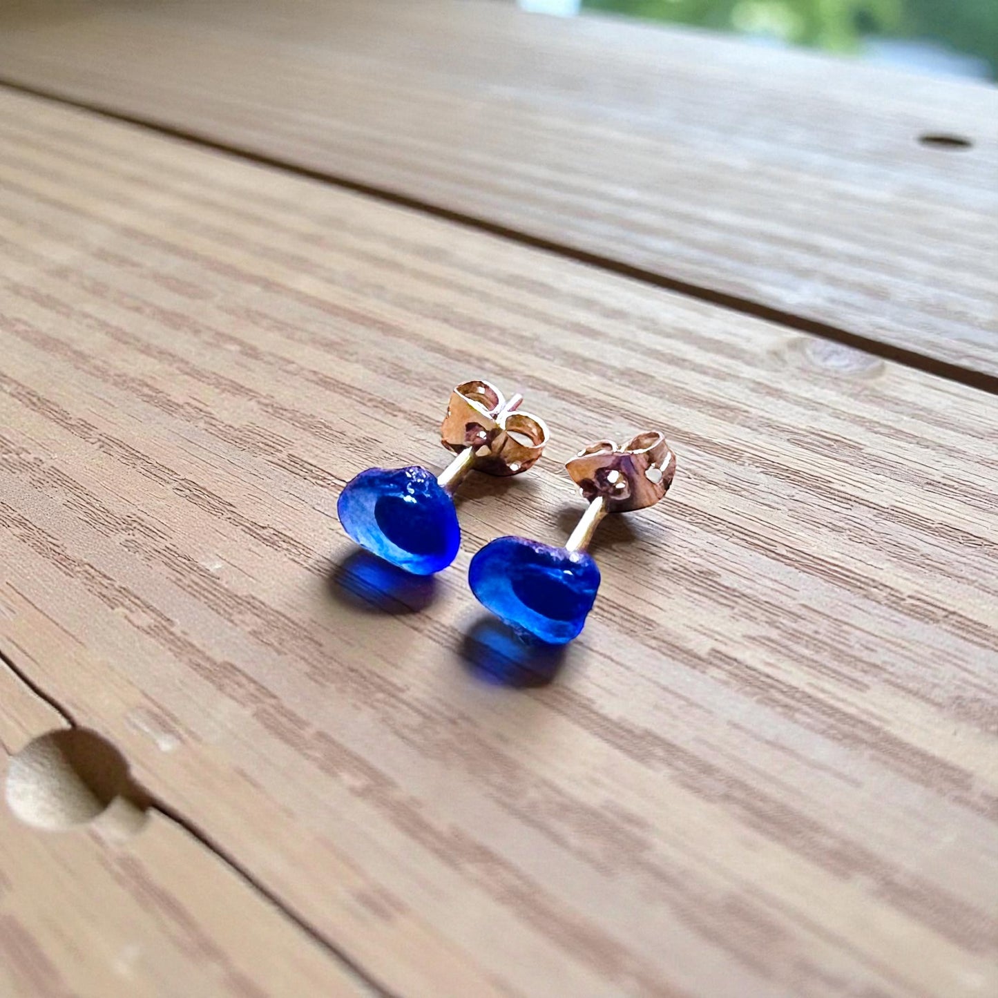Kent Sea Glass Stud Earrings