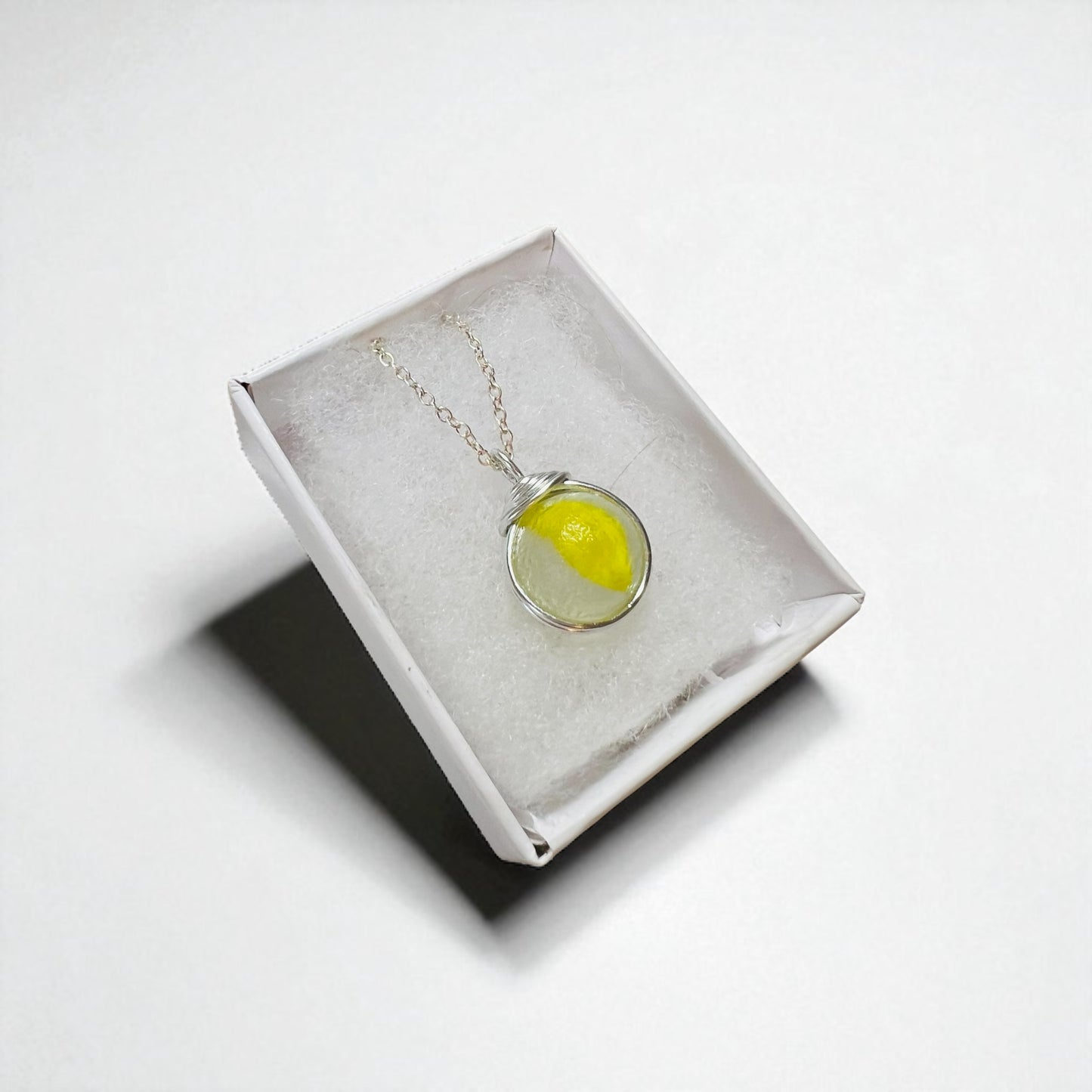 Devon Sea Glass Marble Pendant