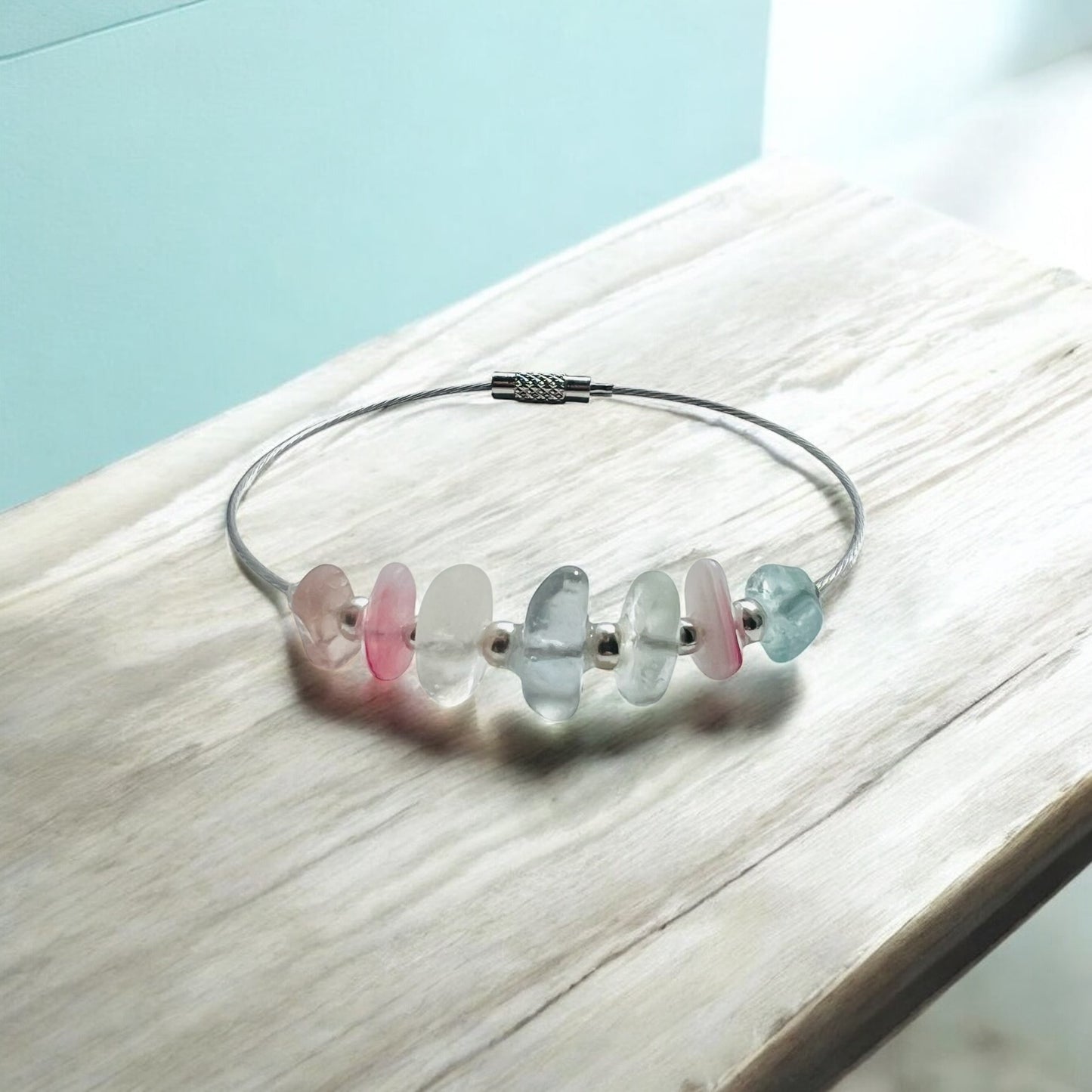 Seaham Sea Glass Pastels Bangle