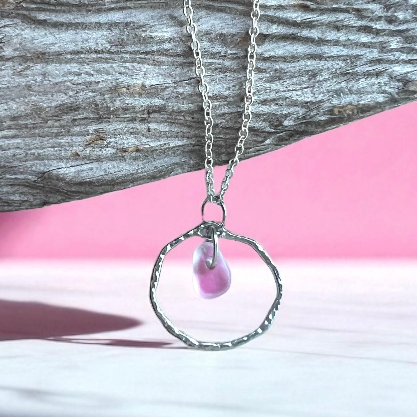 Seaham Sea Glass Frame Pendant