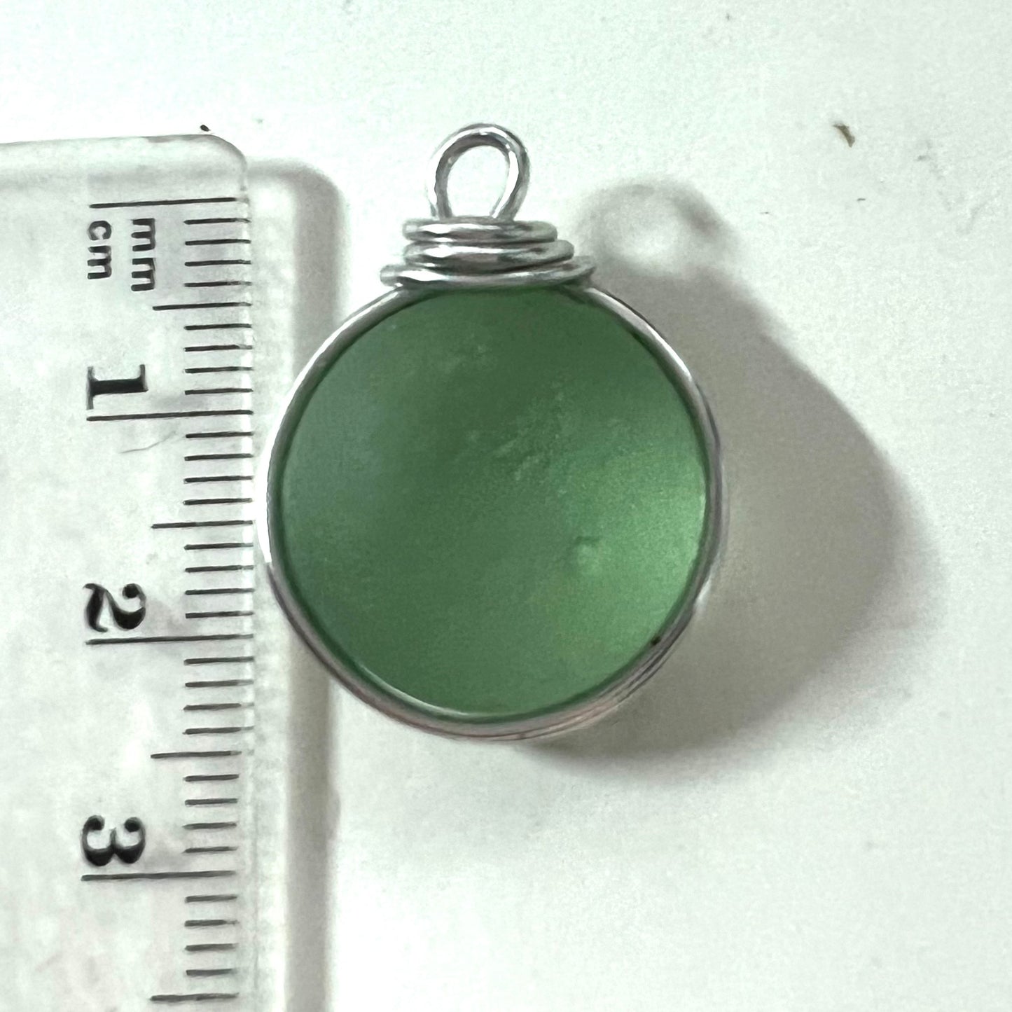 Aqua Bubble Seaham Sea Glass Pendant
