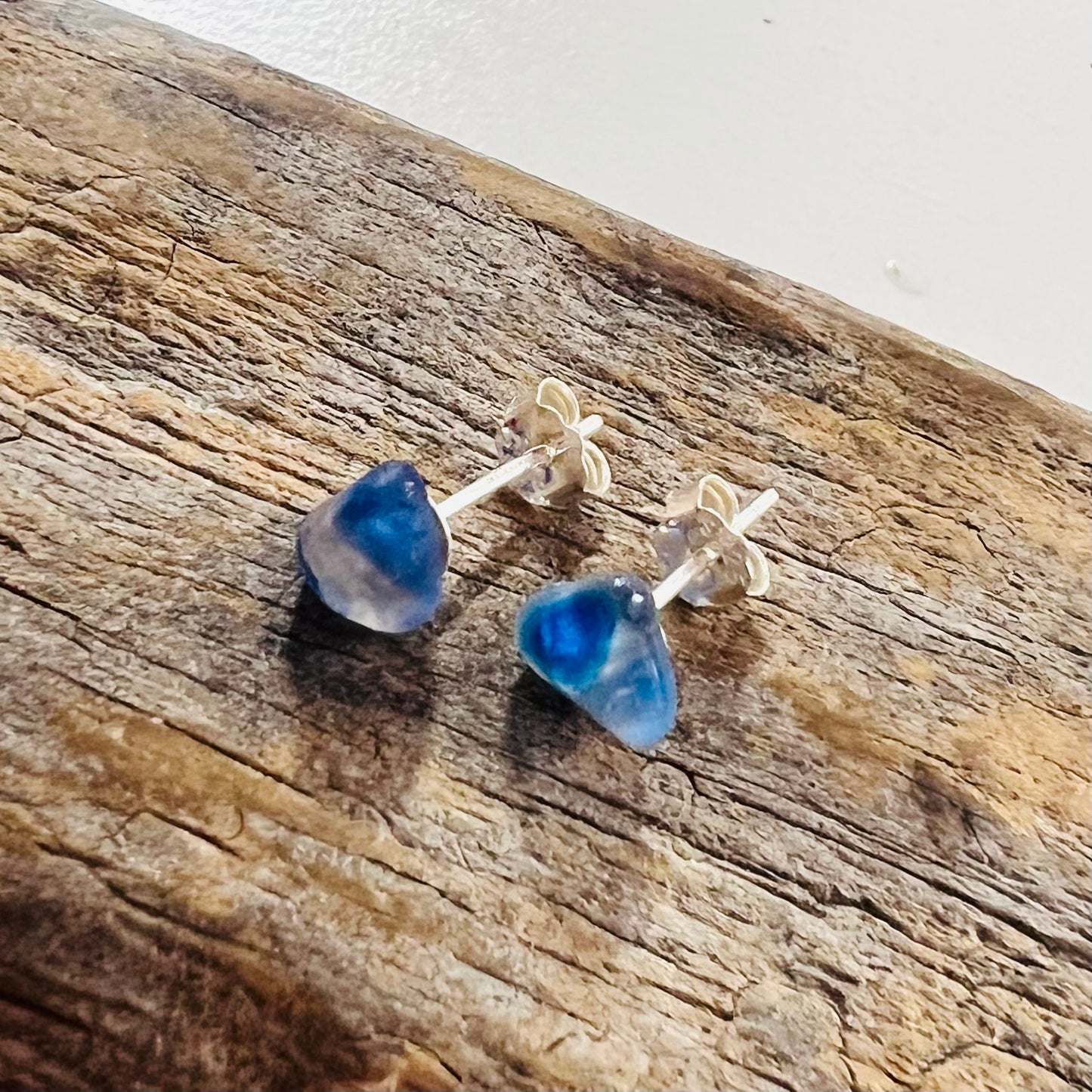 Seaham Sea Glass Stud Earrings