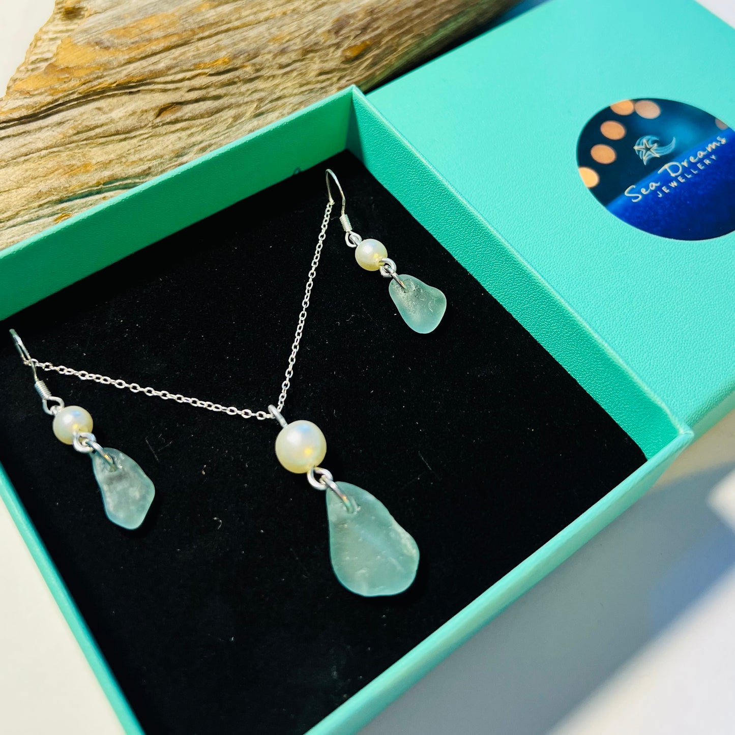 Seaham Sea Glass Jewellery Set