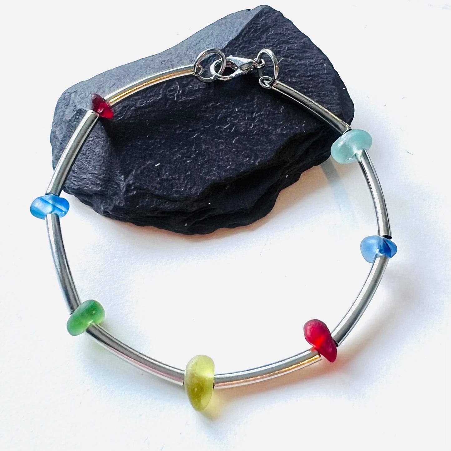 Seaham Sea Glass Bangle Bracelet