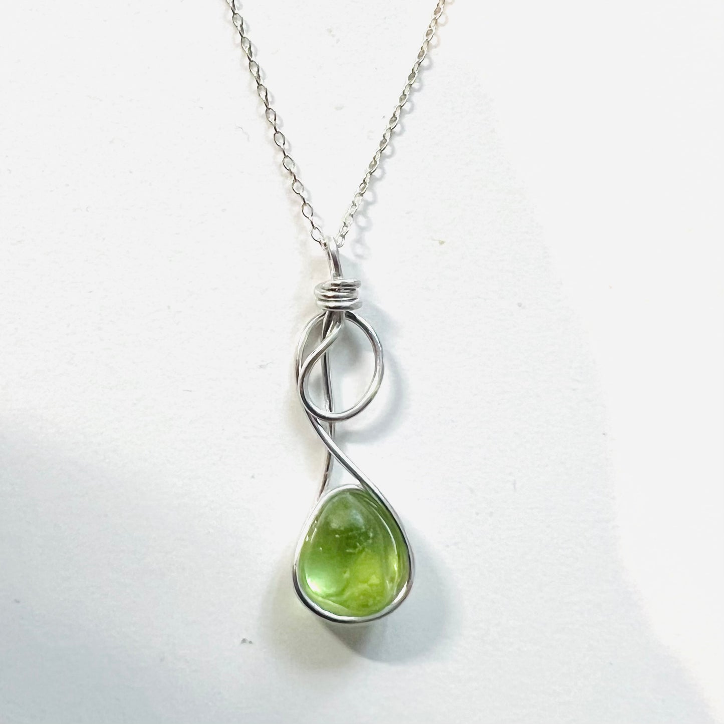 Swirly Seaham Sea Glass Pendant