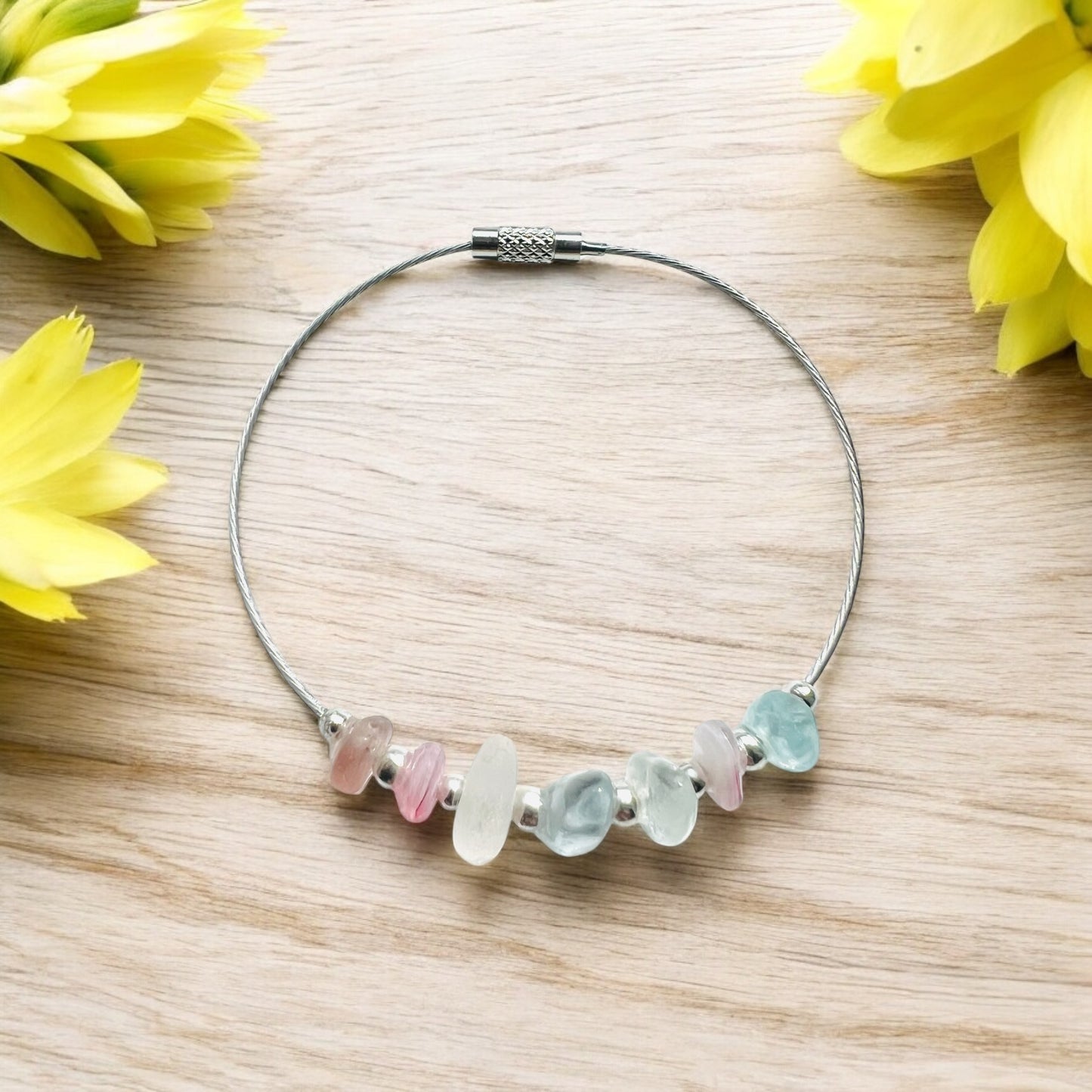 Seaham Sea Glass Pastels Bangle