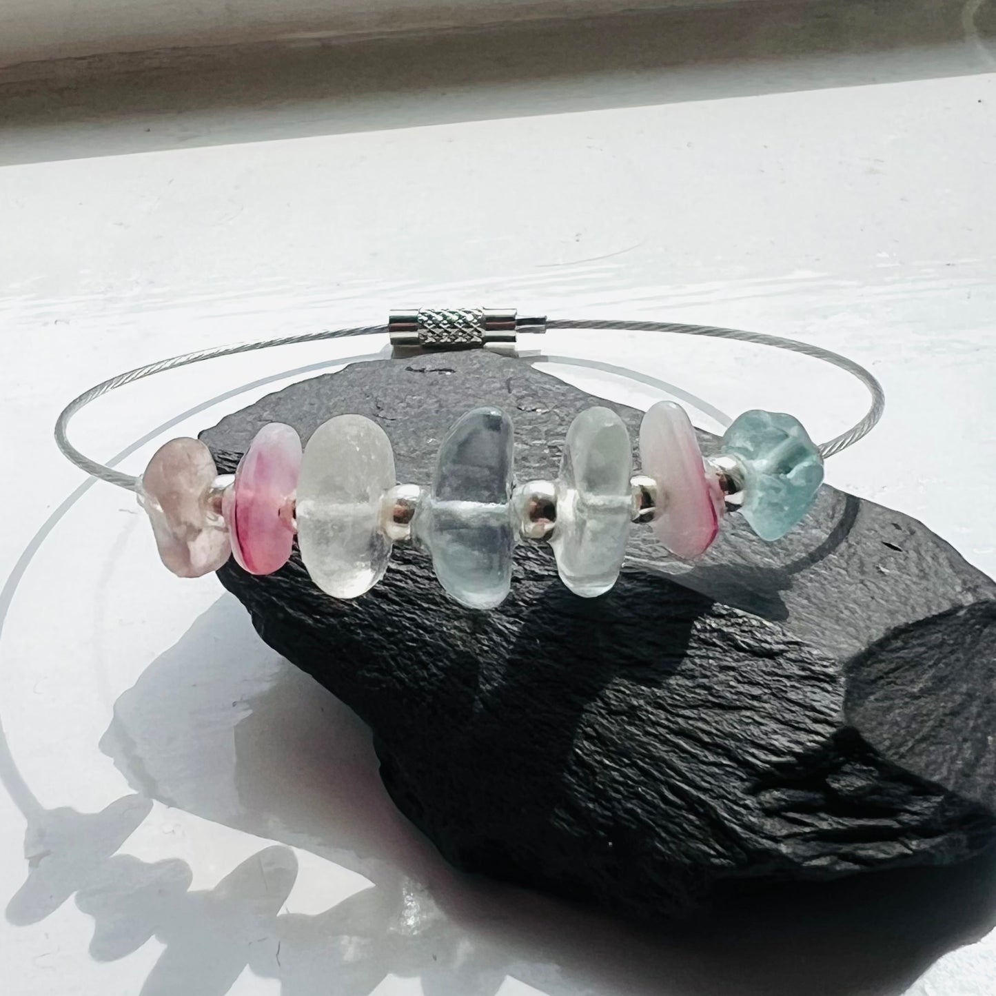 Seaham Sea Glass Pastels Bangle